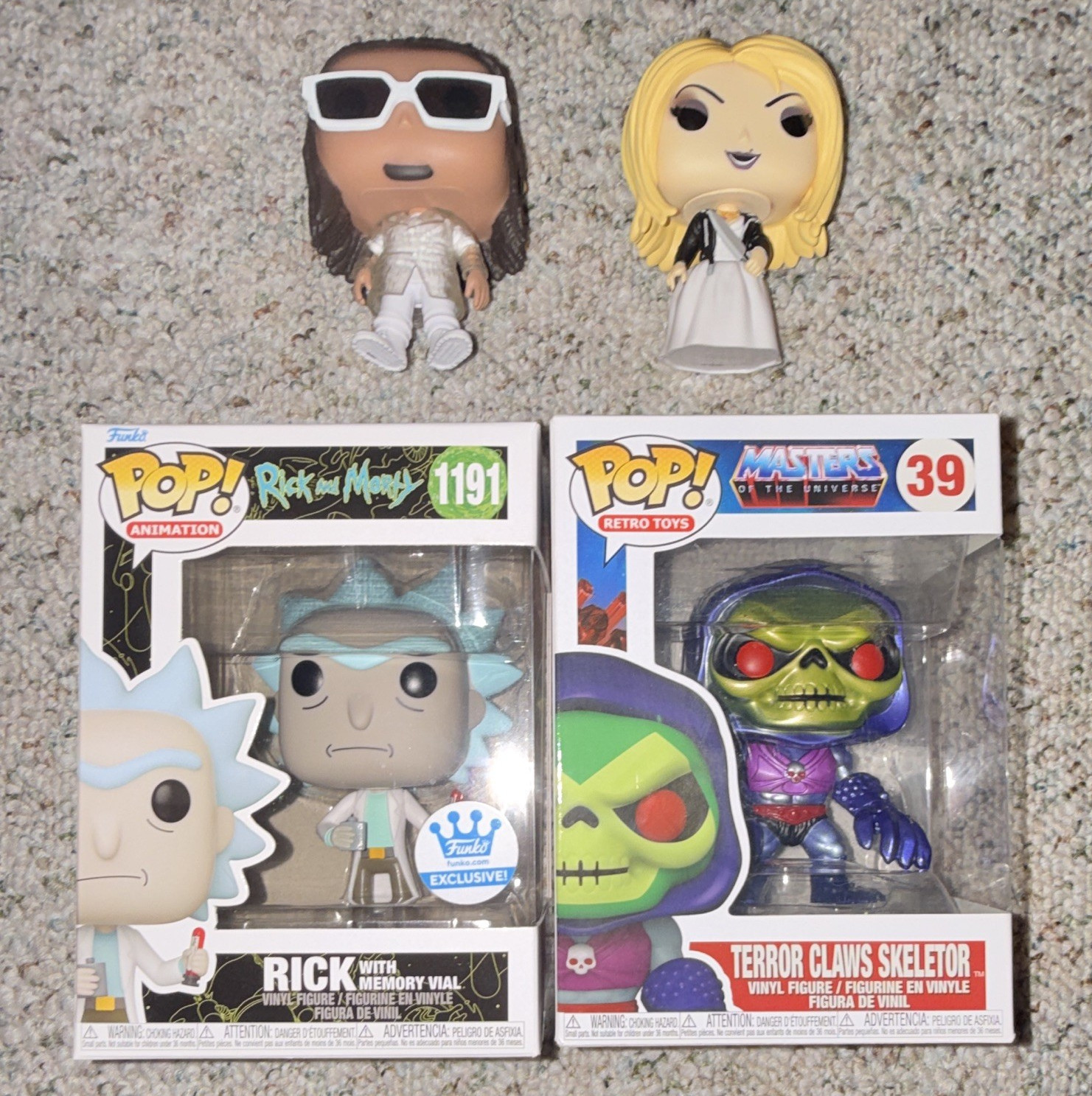 Funko Boxed Exclusive Vinyl Figures Lot Rick #1191 Skeletor #39 2-Pack