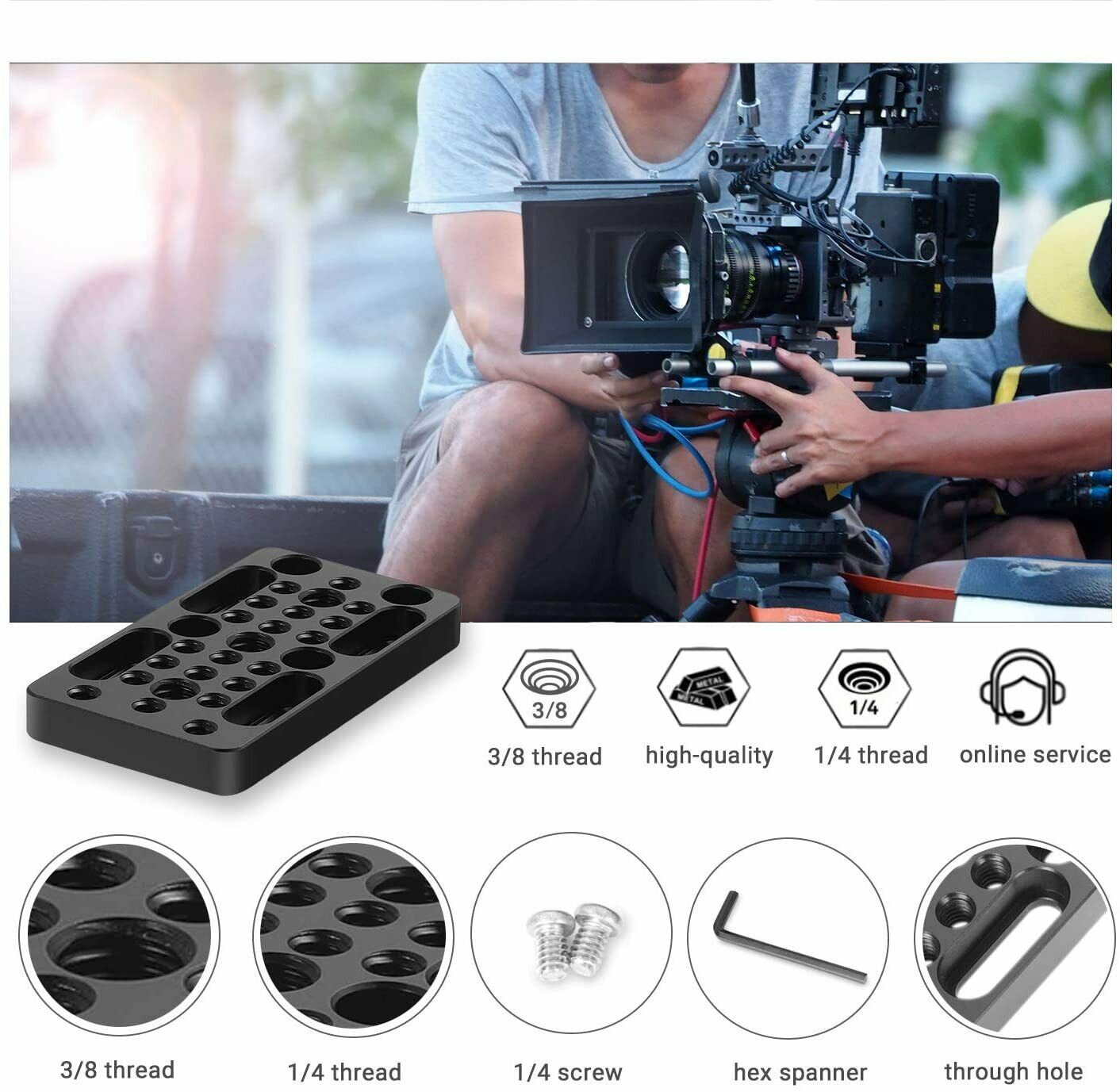 SmallRig Video Switching Cheese Plate Camera Easy Plate for Railblocks 1598