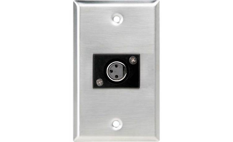 Atlas Sound LP SG-XLR-F1 Single Gang Steel Wallplate. NOS/NIB.