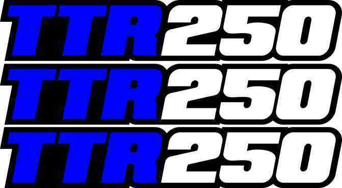 TTR250 Swingarm Airbox Sticker Decal