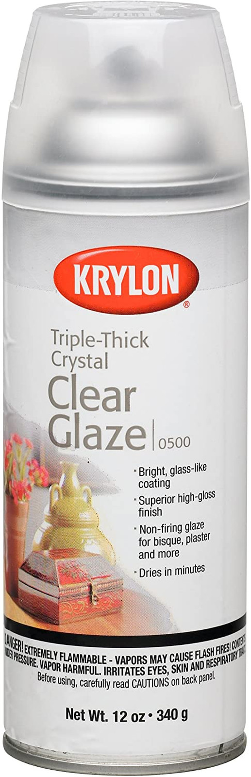 I00500A07 12-Ounce Triple Thick Clear Glaze Aerosol Spray,High-Gloss