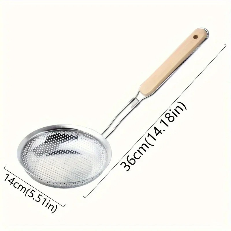 Stainless Steel Skimmer Strainer Spoon Kitchen Cooking Tool