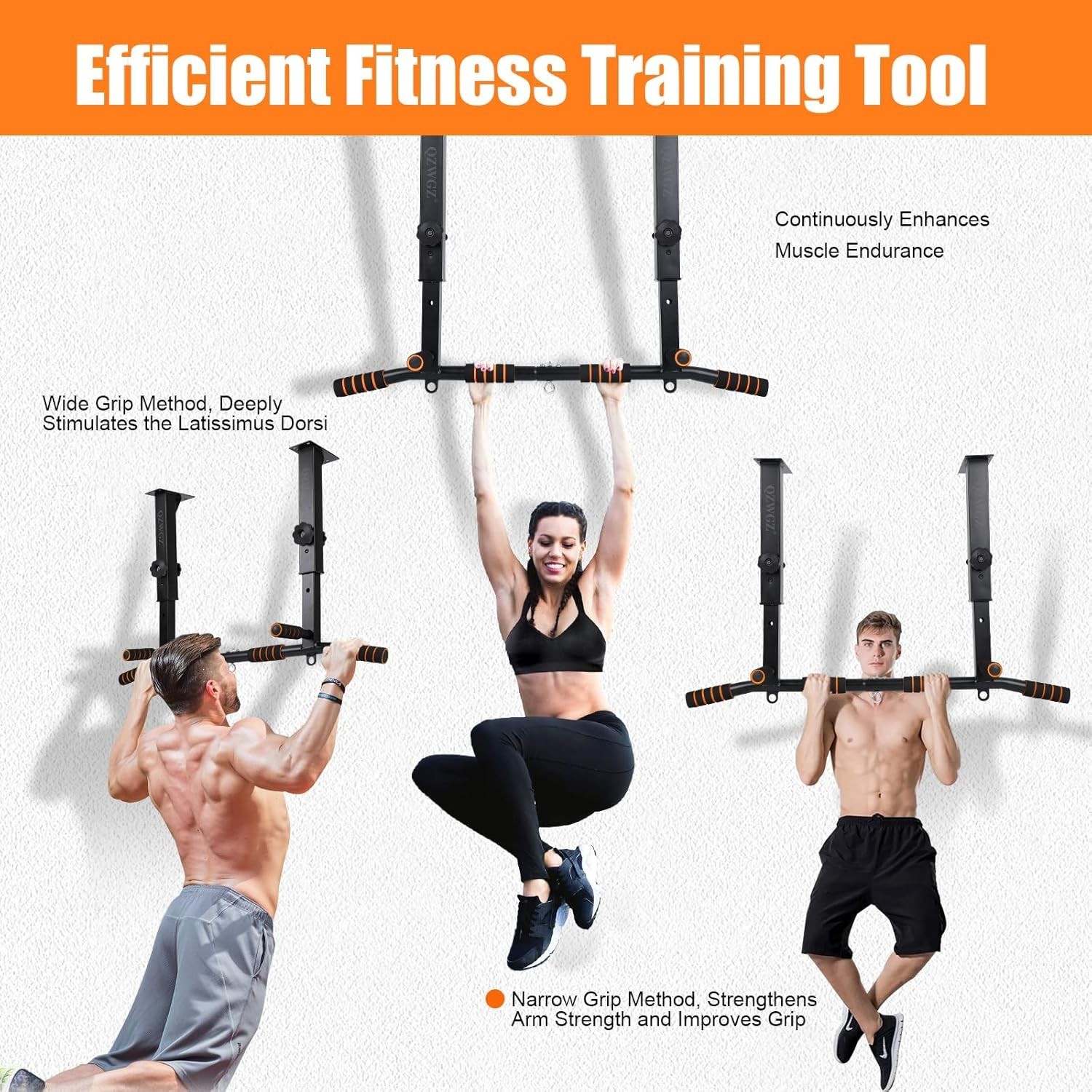 Height Adjustable Pull Up Bar Heavy Duty Pull Up Bar BarMount Ceiling Mount