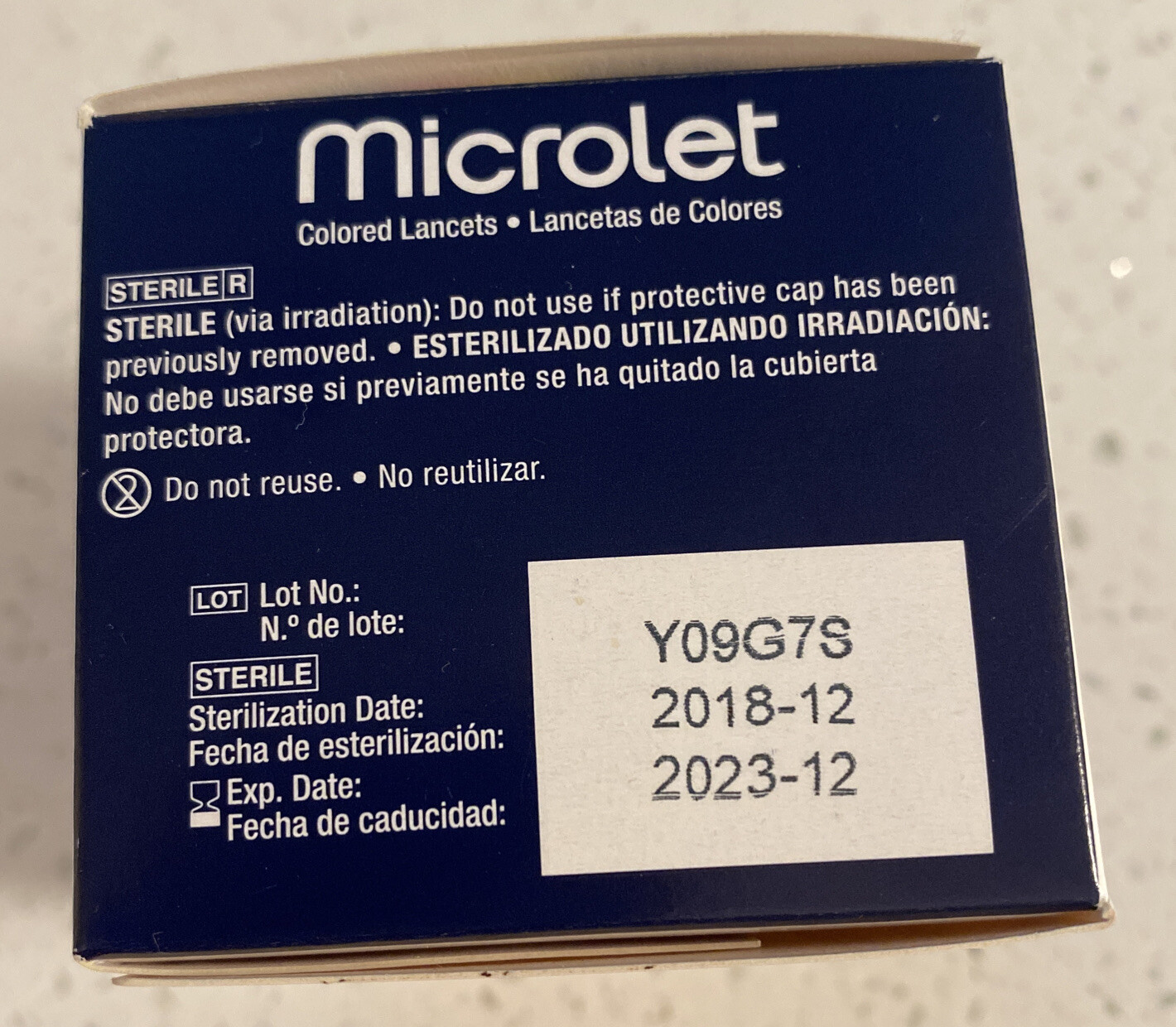 Microlet Colored 100 Silicone Coated Lancets . Simple Smooth Testing. Sterile