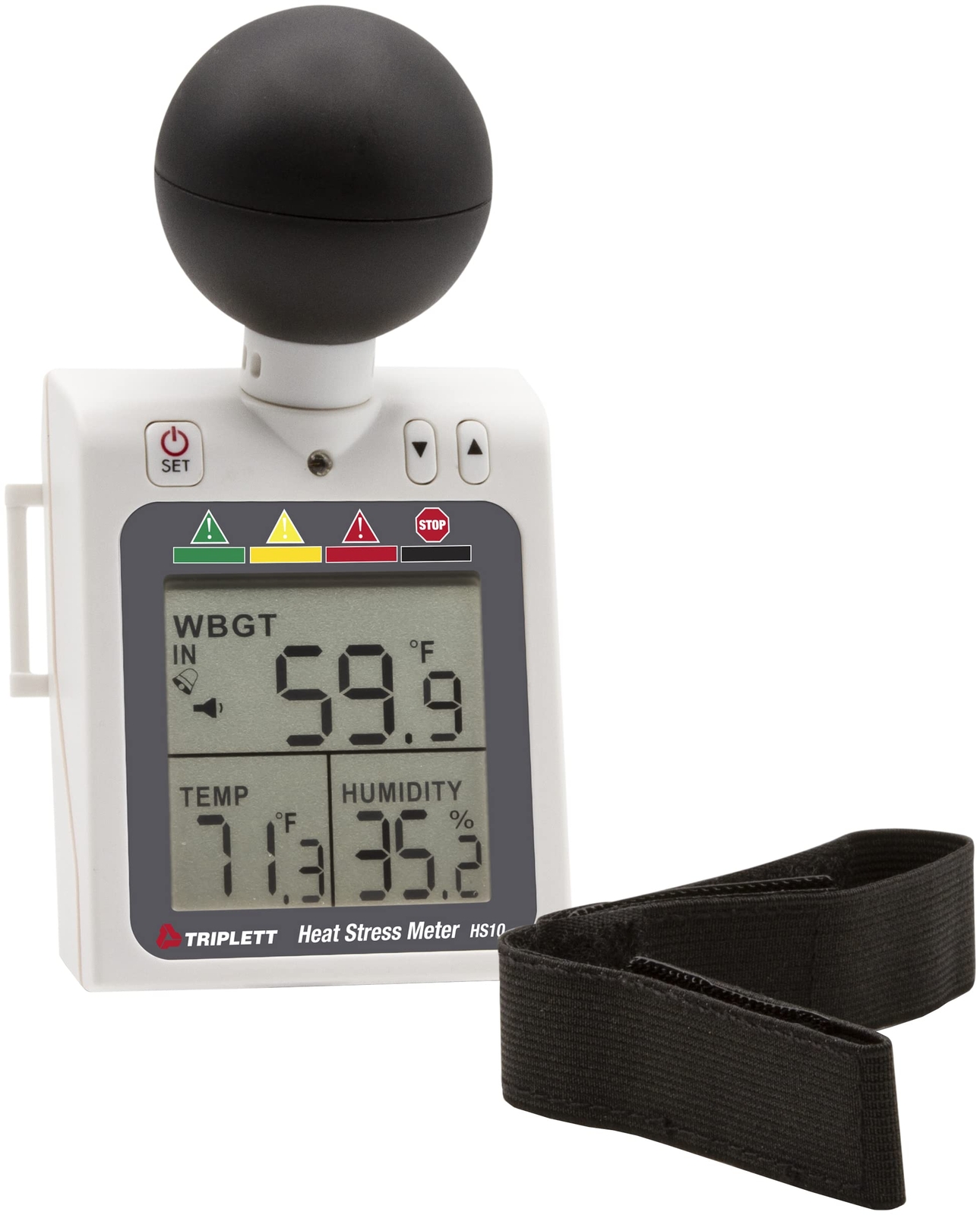 Triplett HS10 Indoor/Outdoor Heat Stress WBGT Wet Bulb Globe Temperature Meter