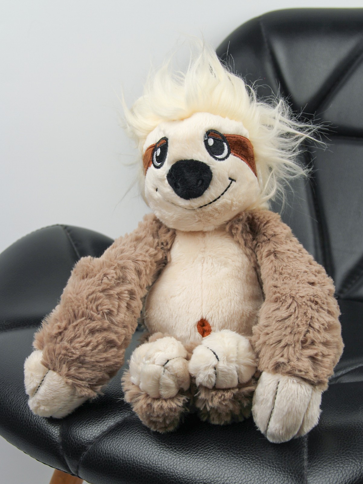 Cute Fluffy Sloth Stuffed Animal Plush Toy 27cm Soft Shaggy Sloth Doll Kids
