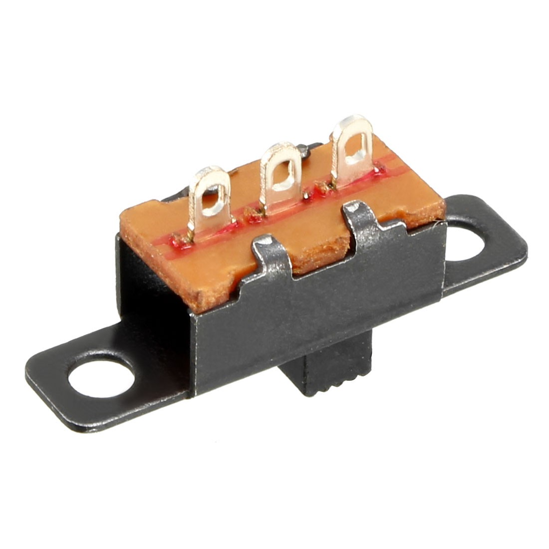 40Pcs 3mm Vertical Slide Switch SPDT 3 Terminals PCB Panel Latching