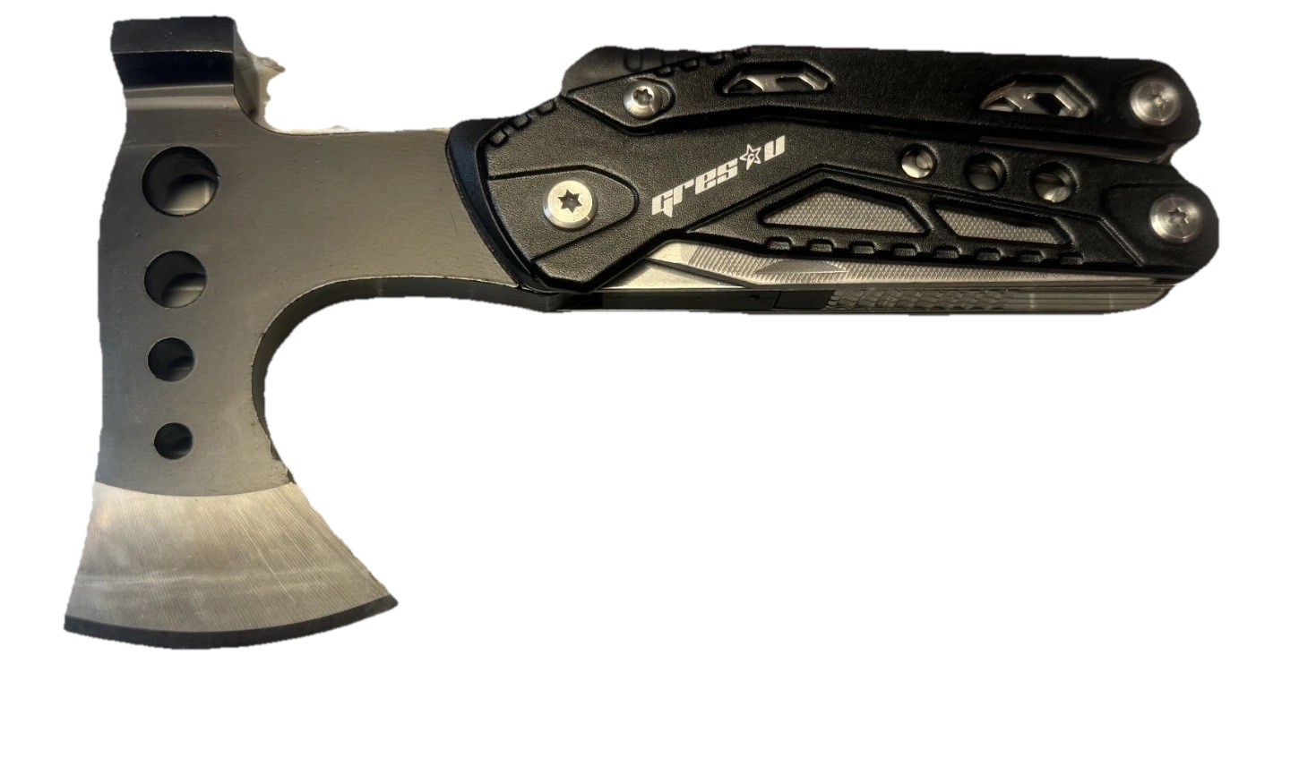 Survival Multi Tool Axe Hammer Pliers Camping Emergency Kit Sheath Fire Starter