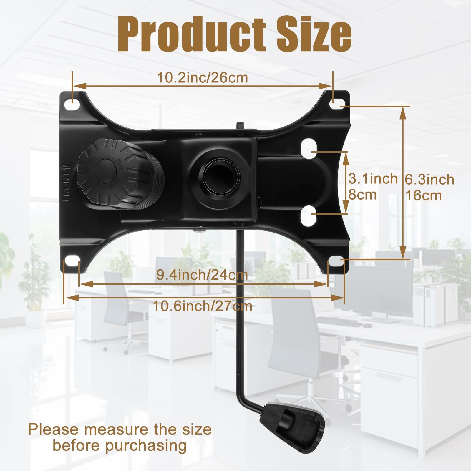 Office Chair Parts, 500Lbs Office Chair Swivel Tilt Control Mechanism Parts, ...