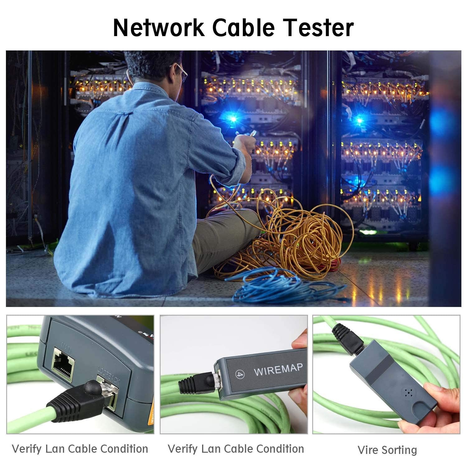 NOYAFA NF-8108M Cable Tracker Network Cable Tester LCD Display Measure Length