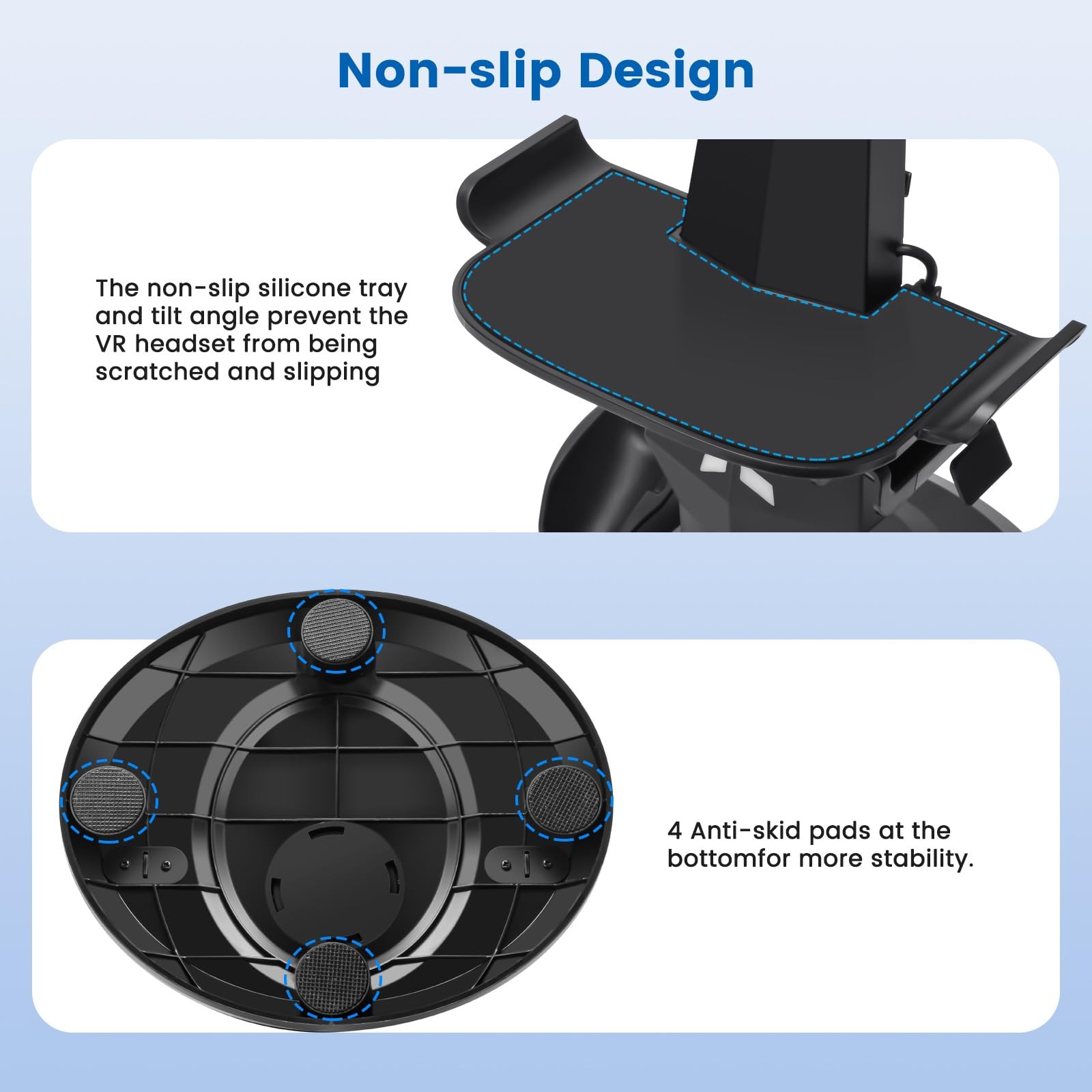 VR Headset Charging Dock for Meta Quest 3/Quest 3S/Quest 2, VR Charging Stand...