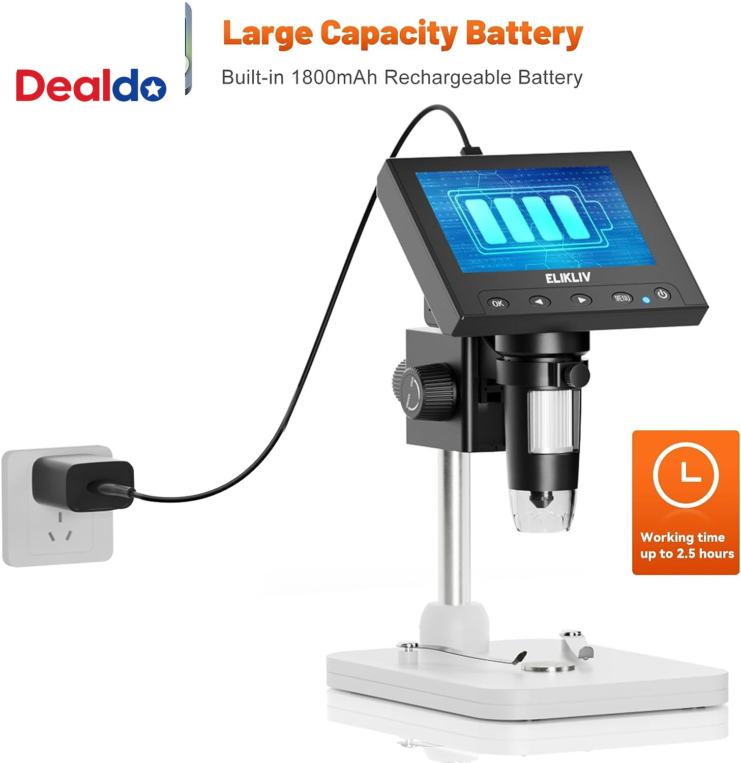 1000X LCD Digital Coin Microscope 43 Inch Screen LED USB for Windows Mac