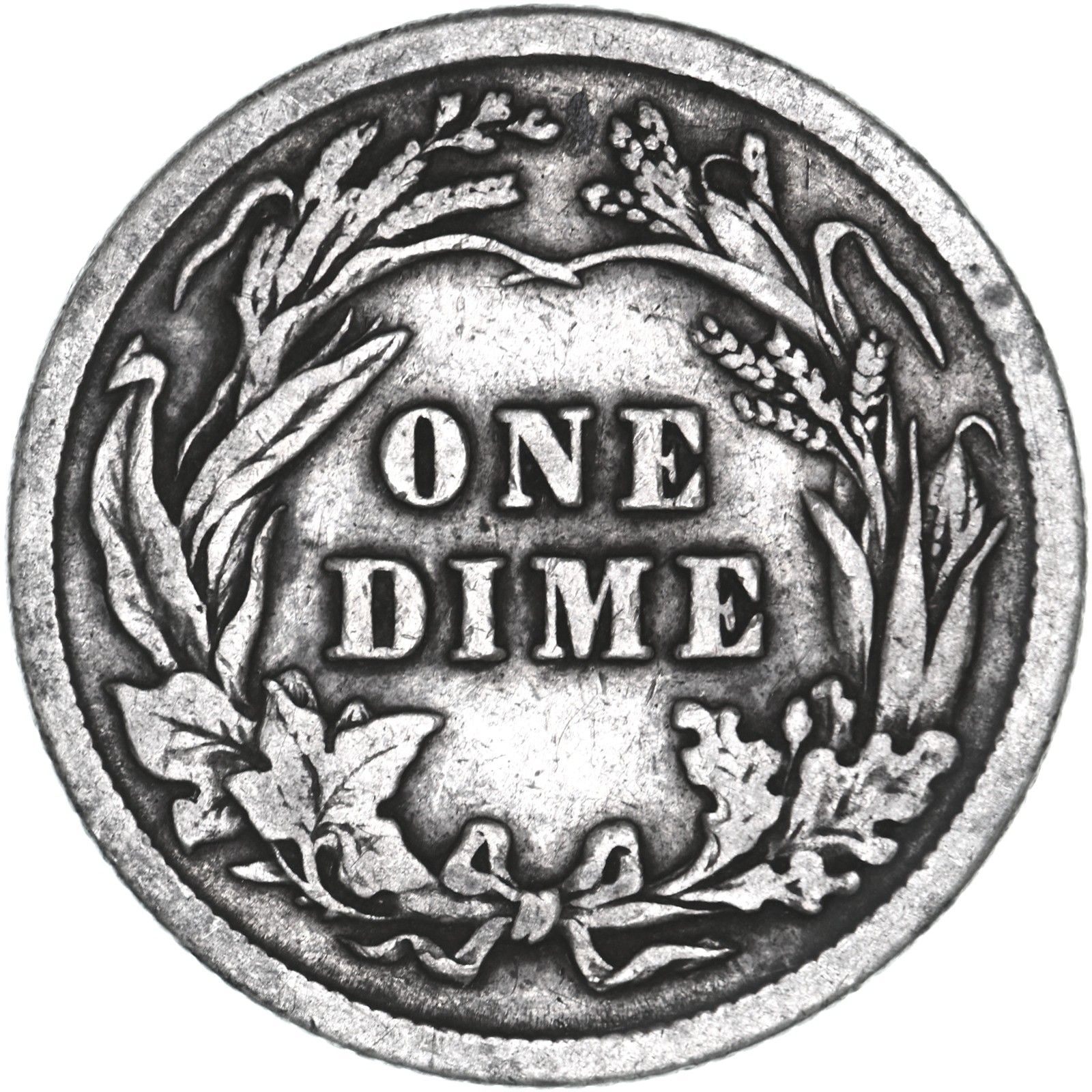 1916 (P) Barber Dime 90% Silver Fine FN