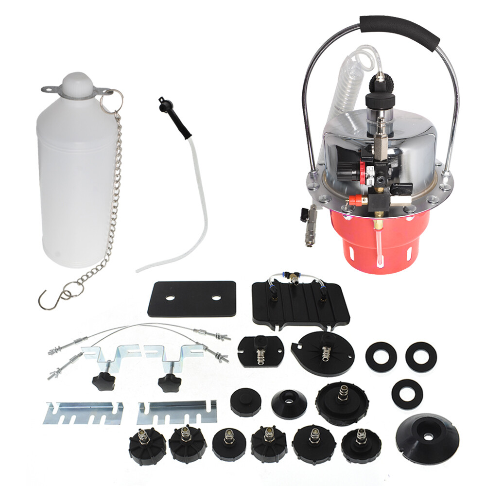 Portable Pneumatic Air Pressure Brake Kit and Clutch Bleeder Valve System Kit
