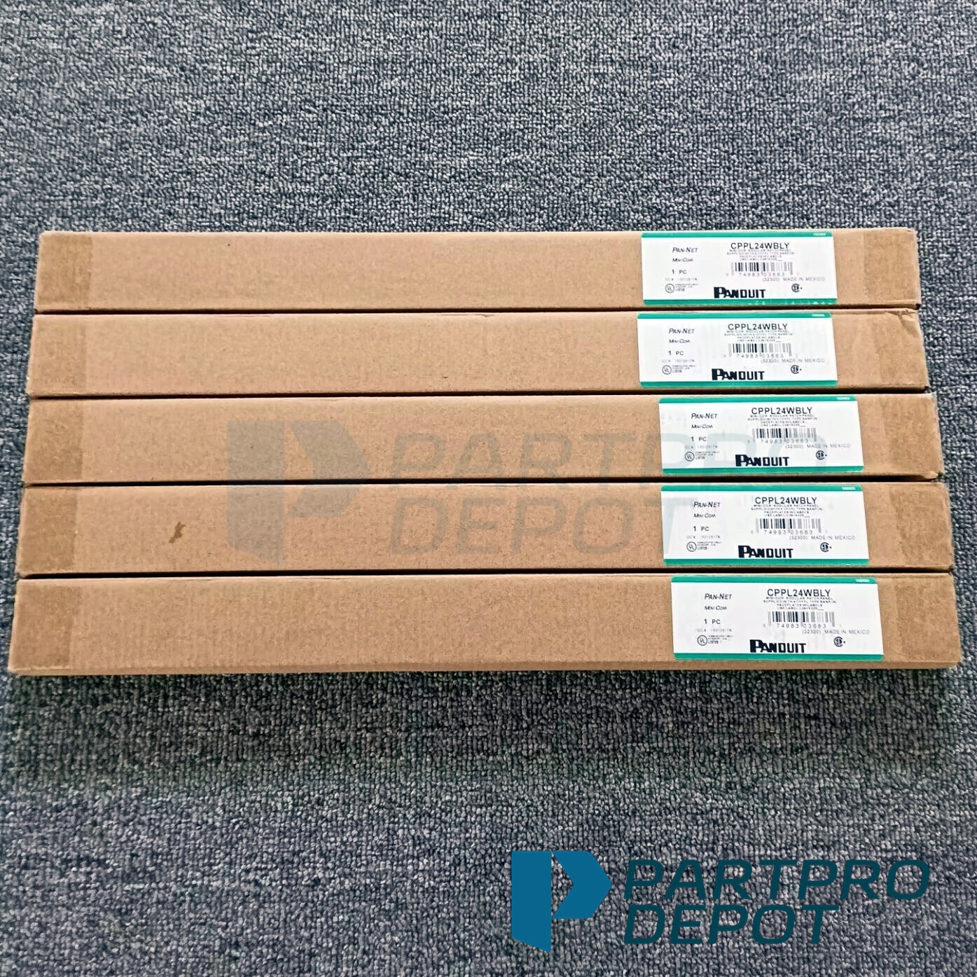 New For Panduit CPPL24WBLY MINI-COM MODULAR PATCH PANEL 24 PORT