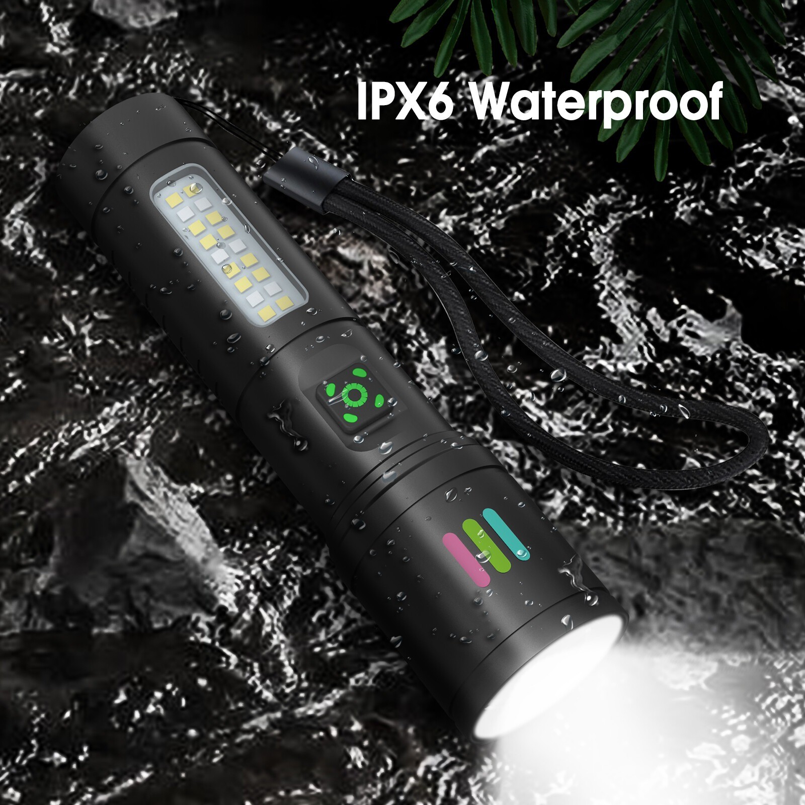 99000000 Lumen Super Bright LED Tactical Flashlight Rechargeable LED Work Lights