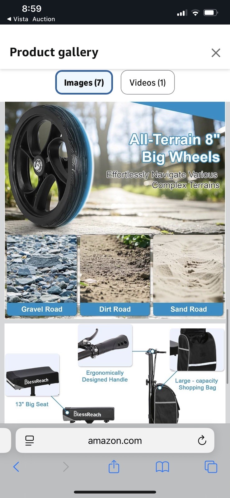 BlessReach Economy Knee Scooter – Steerable Knee Walker