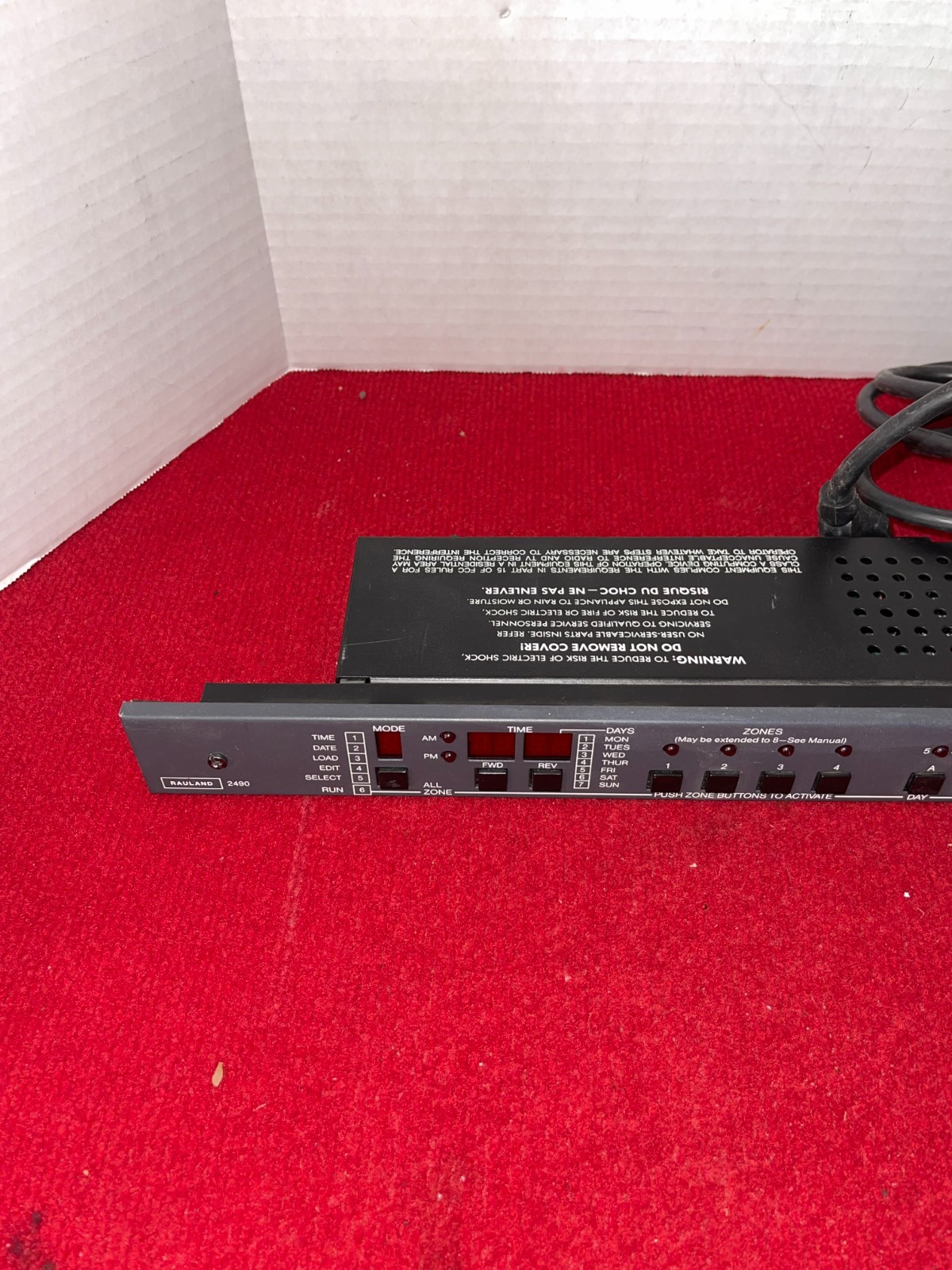 Rauland 2490 Master Clock-Event Programmer Scheduler