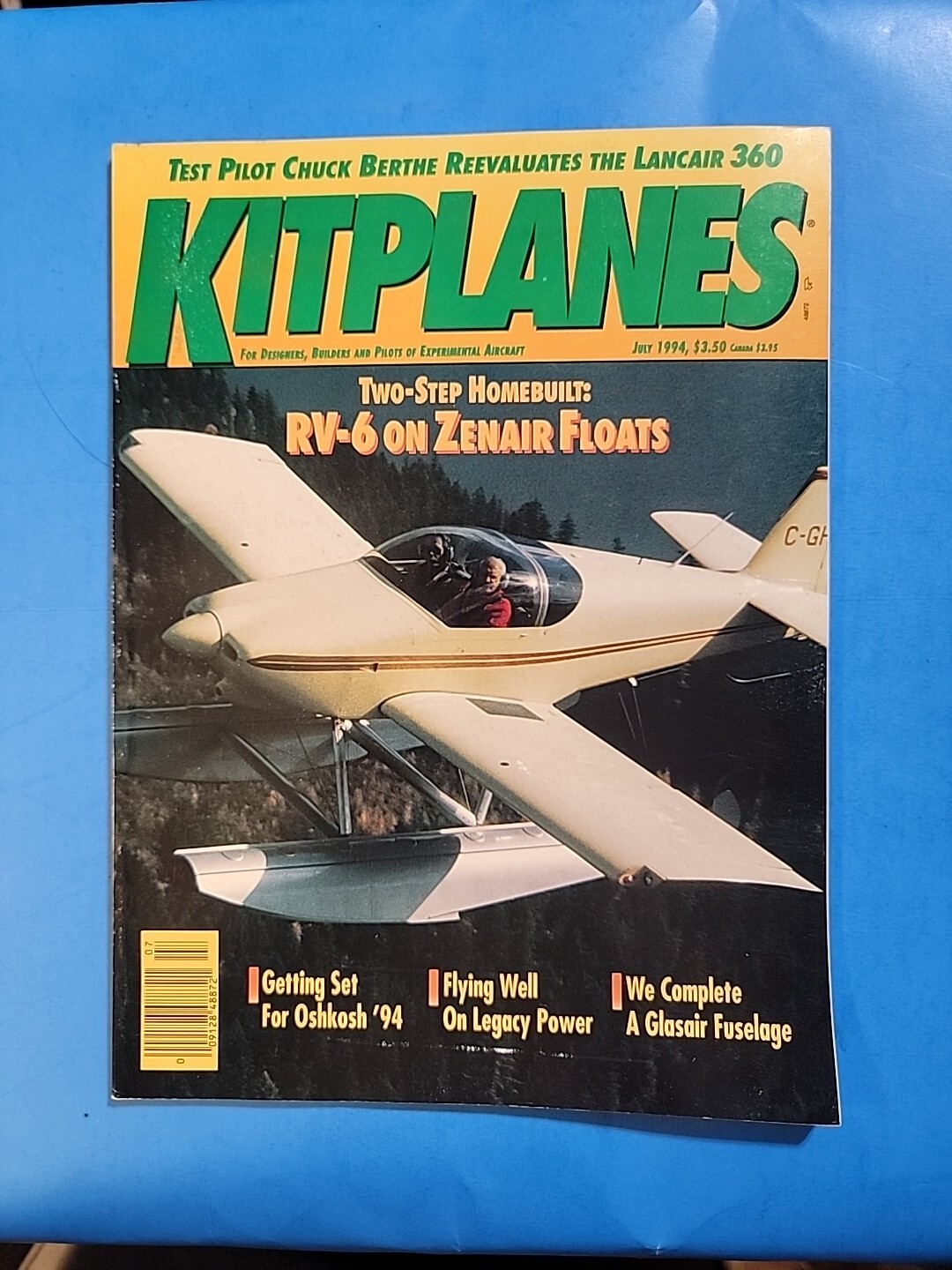 🛩 VINTAGE KITPLANES AVIATION MAGAZINE🔥JULY 1994