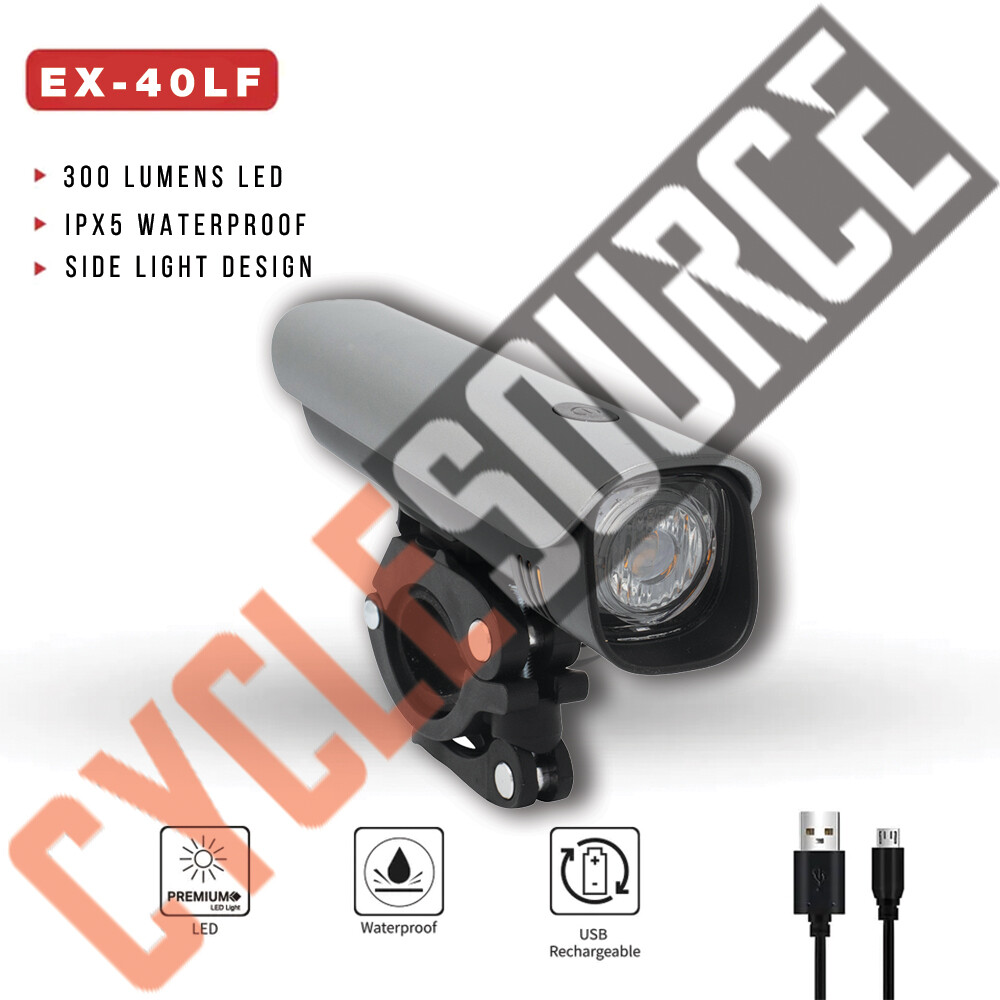 ENIX Bike Front Head Light EX-40FL Silver