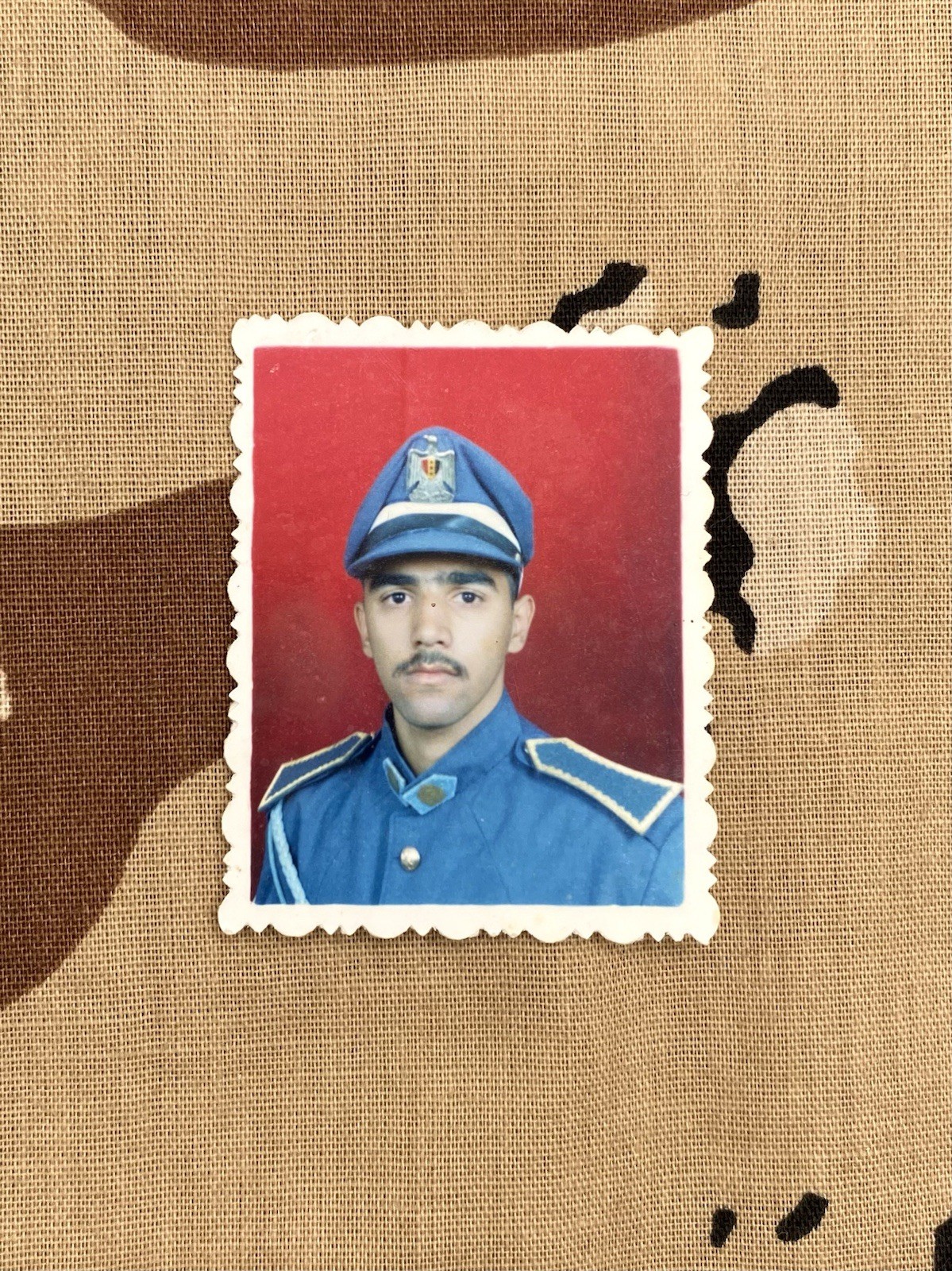 Rare  Original Iraqi Air Force College ID Portrait Photo, Saddam Era, Iraq War