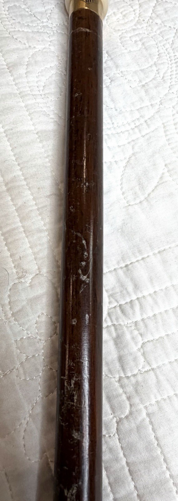 Harvy White Marbleized Palm Grip Cane 31”