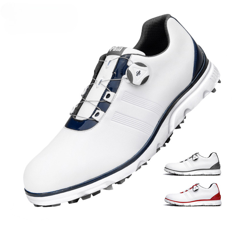 Golf Shoes Men Waterproof Breathable Men's Golf Shoes Male Rotating Shoelaces