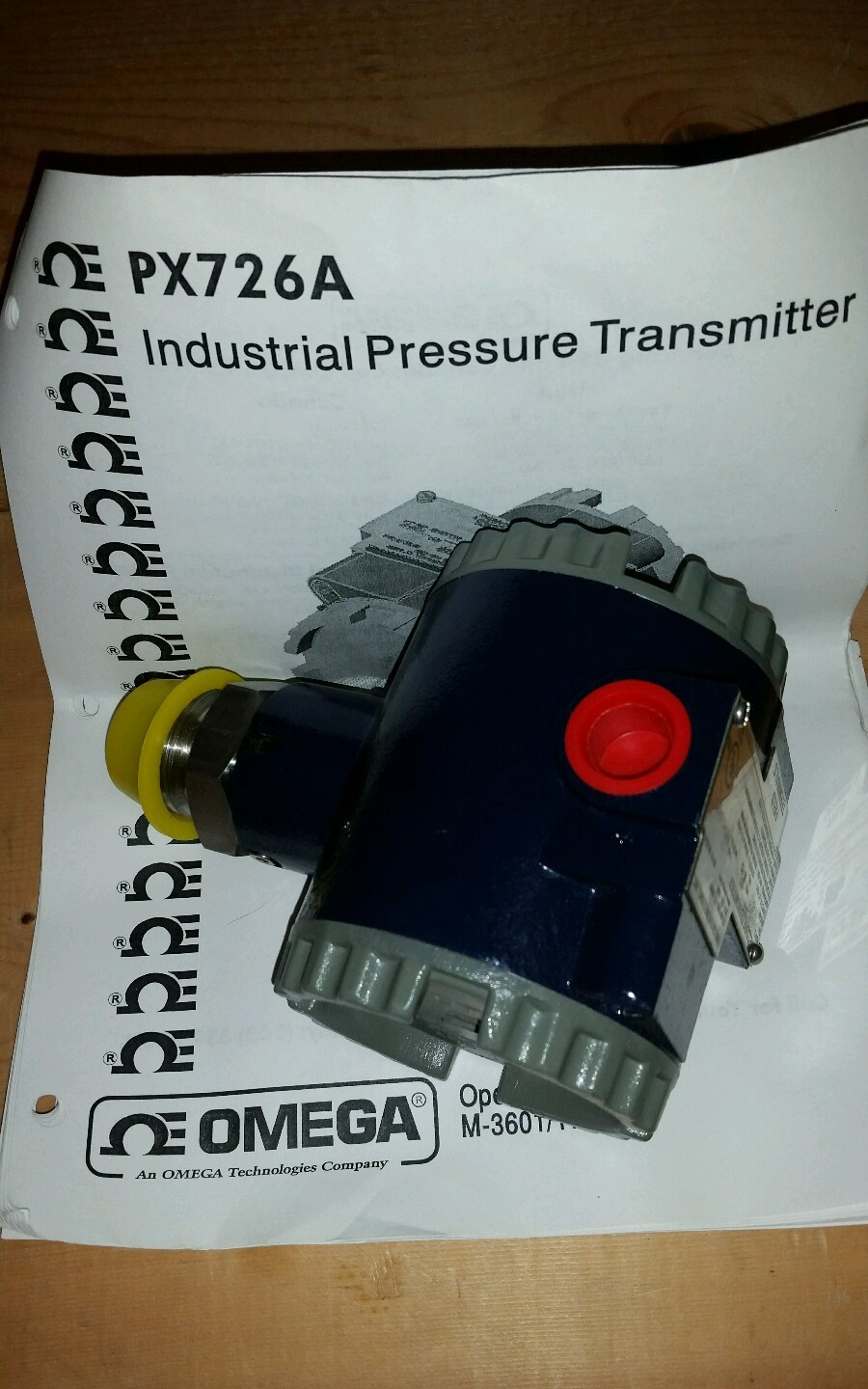 Omega Engineering NEMA-4X Pressure Transmitter PX726A-050GI, 150 PSI, 1/2" NPTF