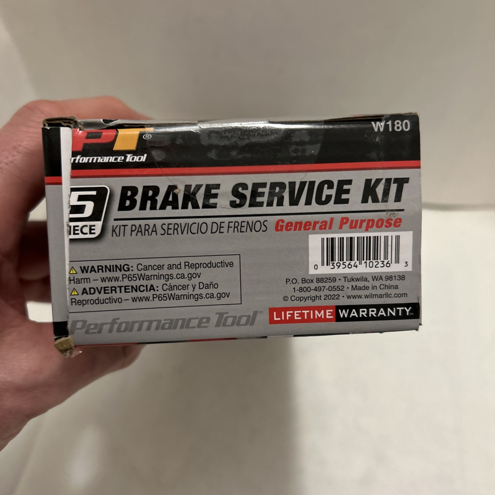 PERFORMANCE TOOL W180 GENERAL PURPOSE 5 PIECE BRAKE SERVICE KIT