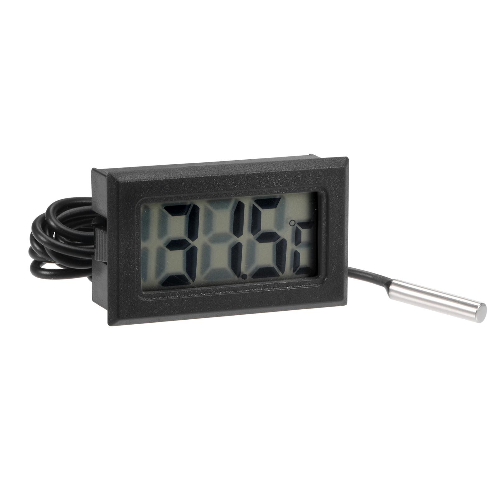 Digital Thermometer 10K with 16ft NTC Temperature Sensor Probe