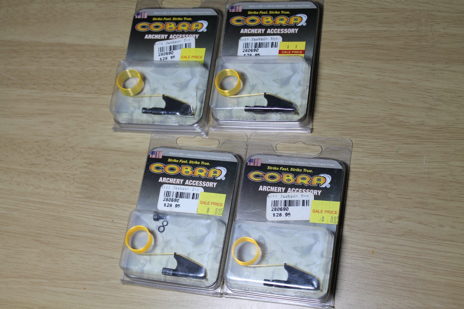 Cobra Archery Fiber Pin C-587Y Track Front  Slot Yellow  NEW! FREE SHIPPING