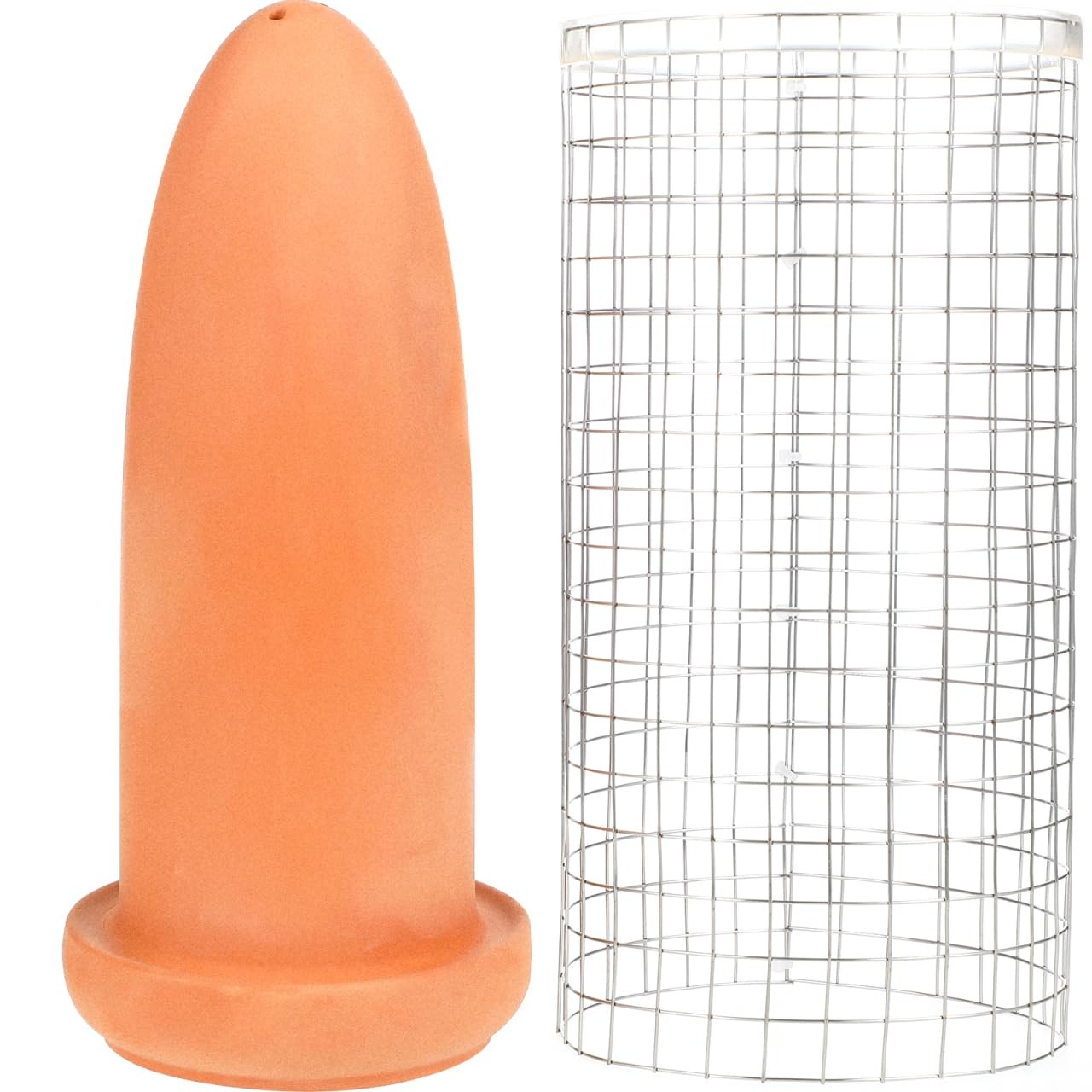POPETPOP Fish Breeding Cones Cave, Ceramic Spawning Breed Cone Gray