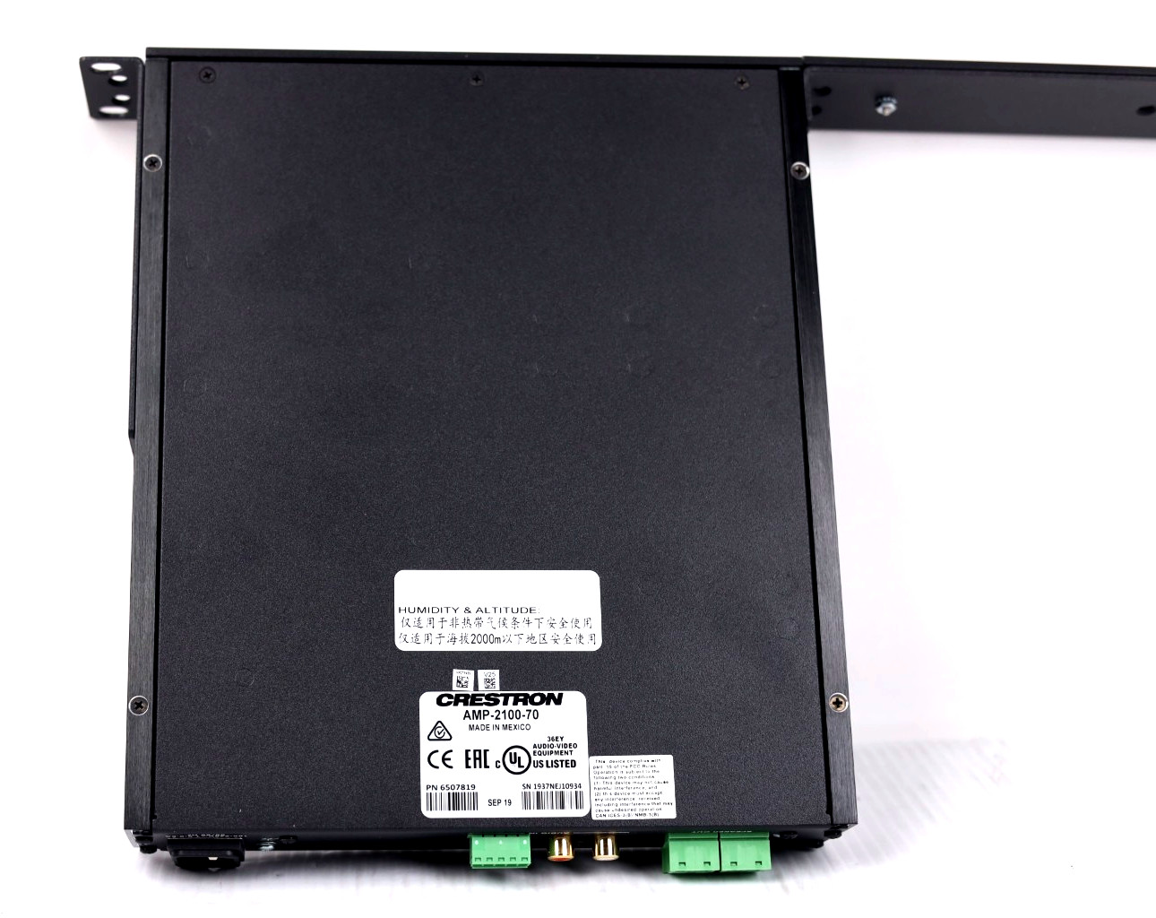 Crestron AMP-2100-70 Rack Mount Mod Amplifier/ Amp u417
