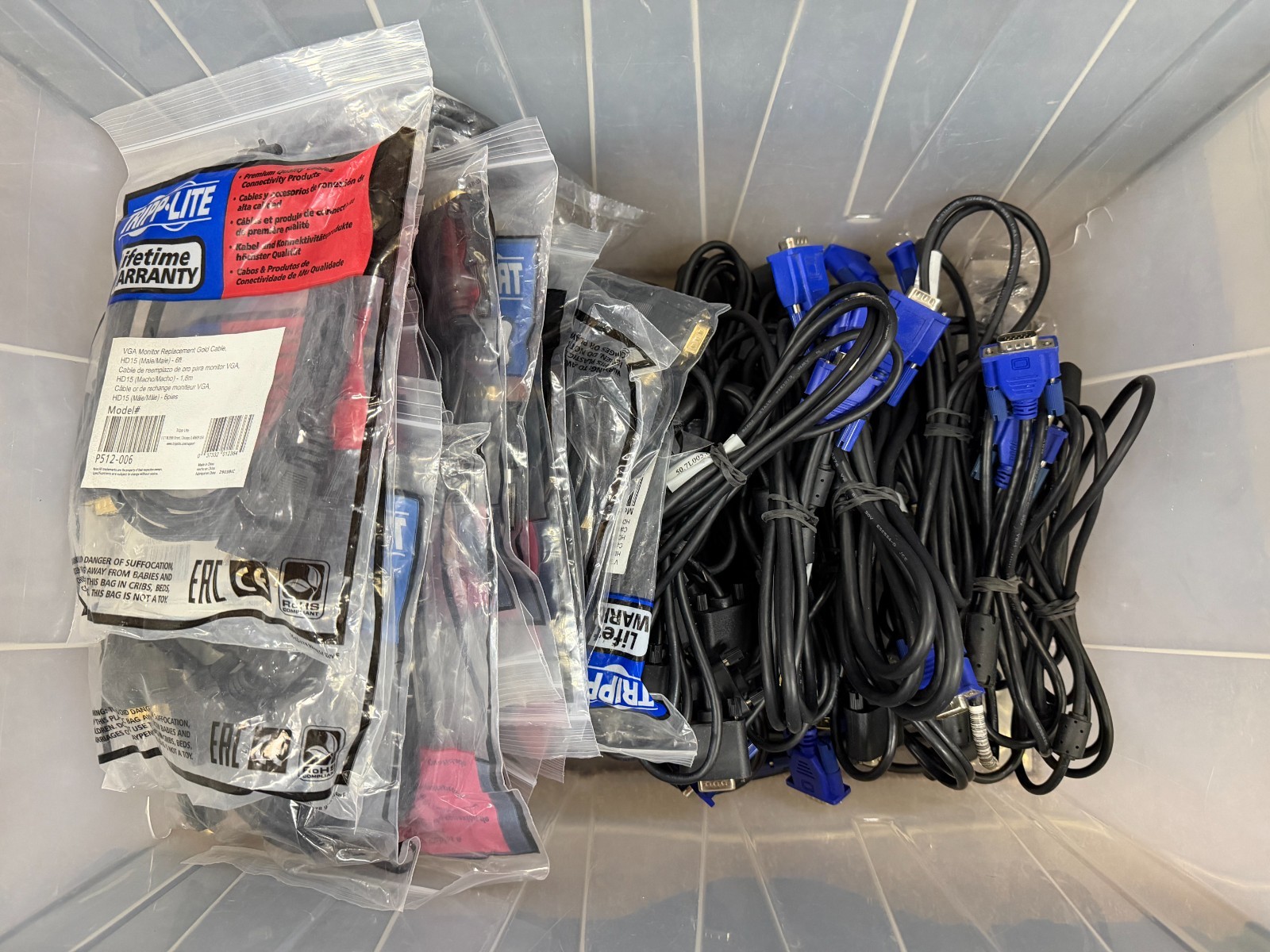 Tripp Lite P512-006 VGA Video Monitor Cable Lot of 50 - Mix New & Used