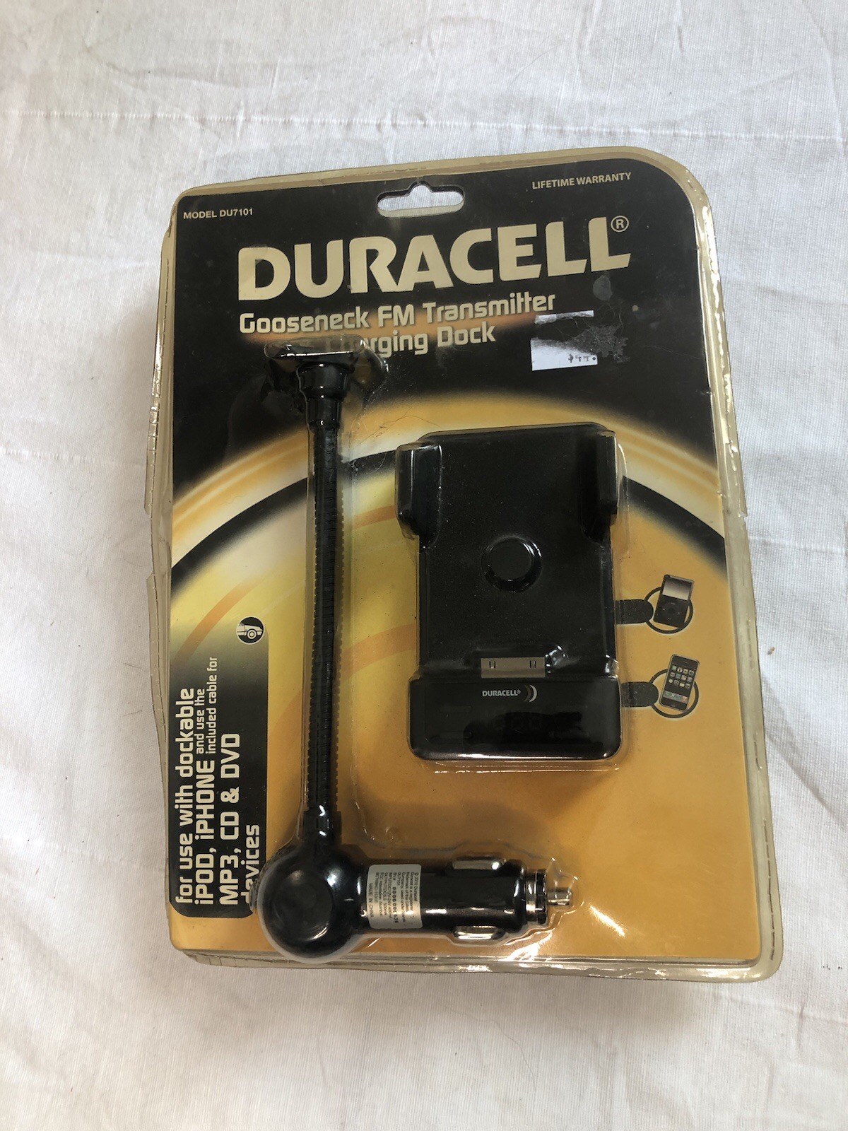 DU1815 Duracell Gooseneck FM Transmitter & Charging Dock 7436