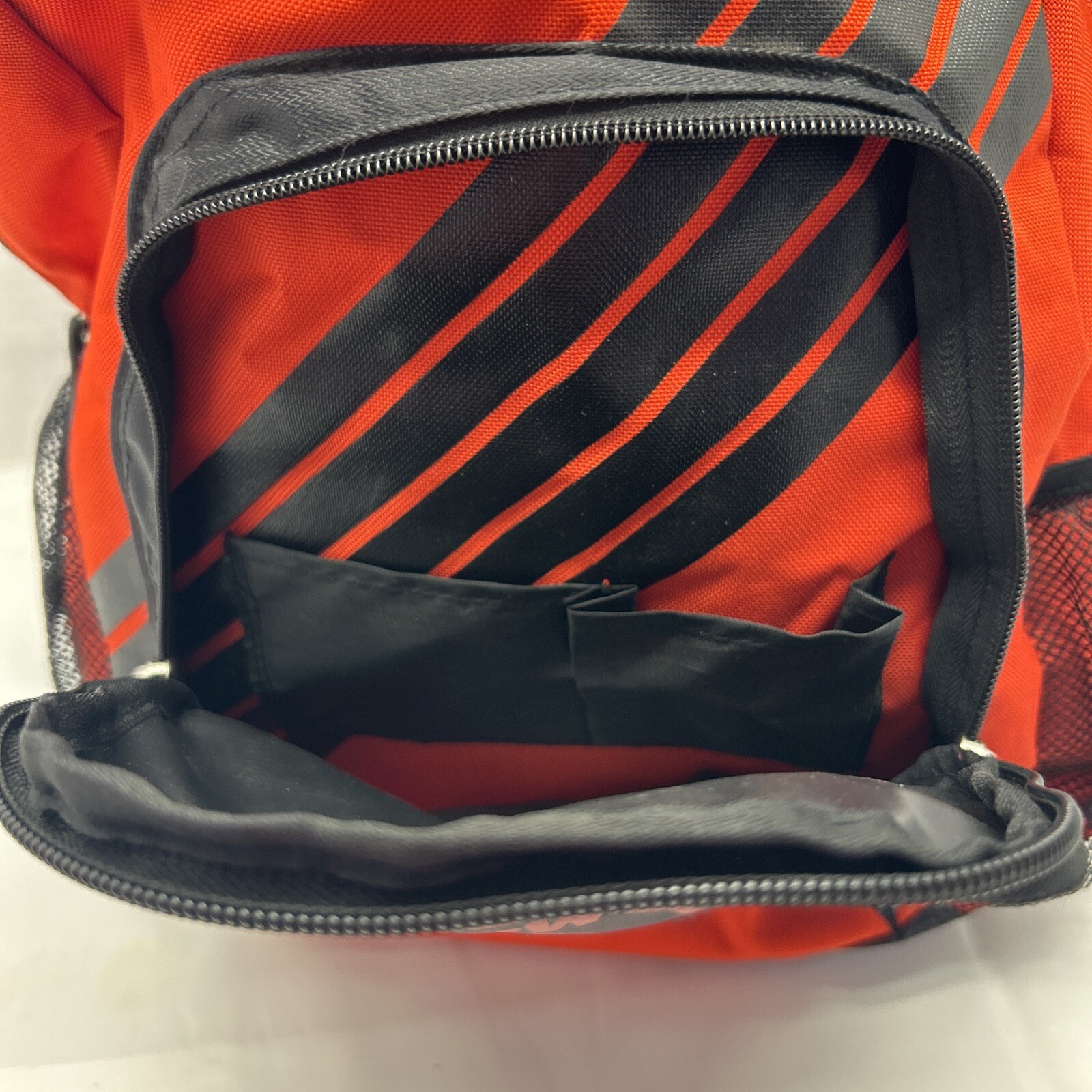 K Swiss Red & Black Backpack Classic Look Medium Size 15" x 17" Several Pockets