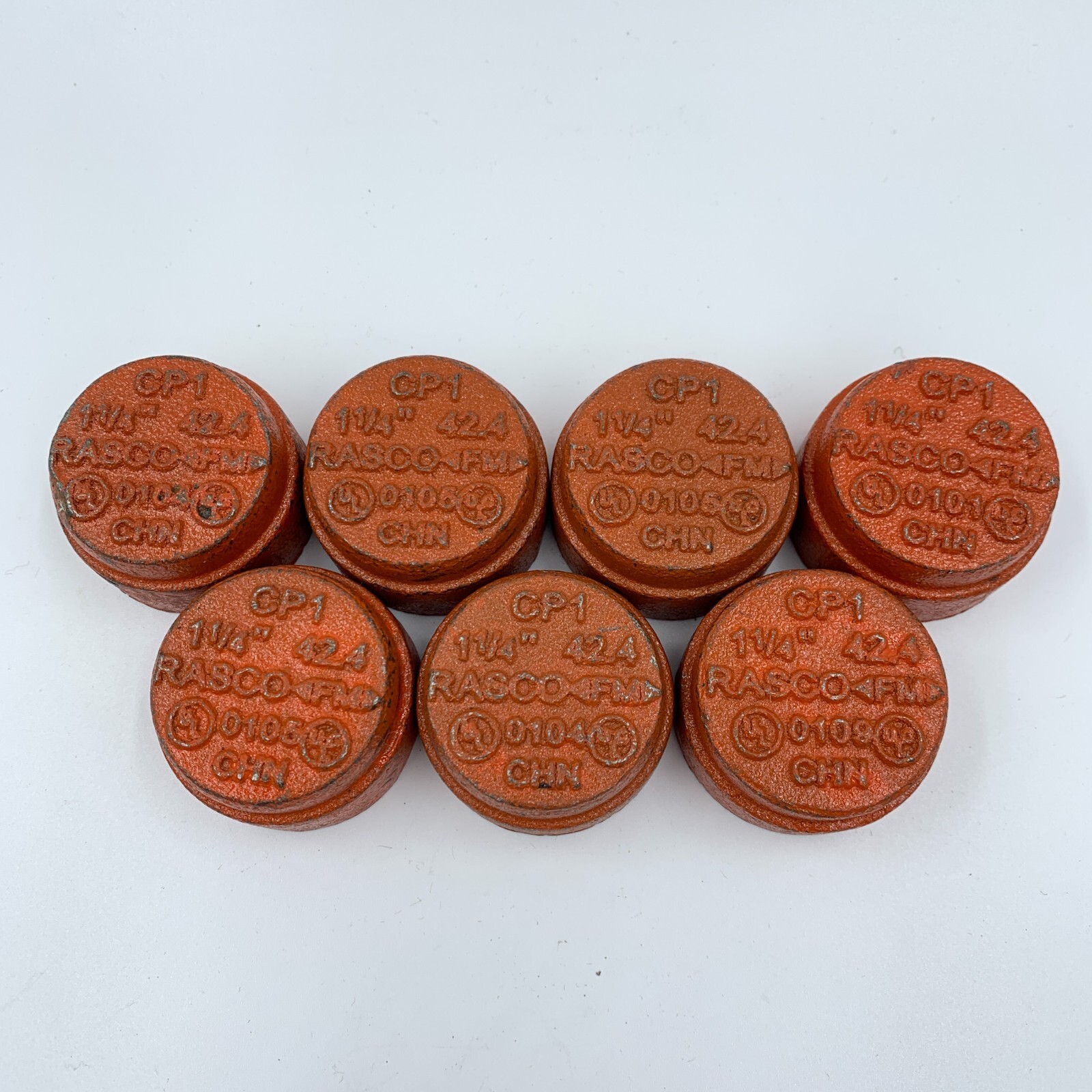 7 Pack Rasco CP1 Cap 1-1/4" For Sprinkler Line