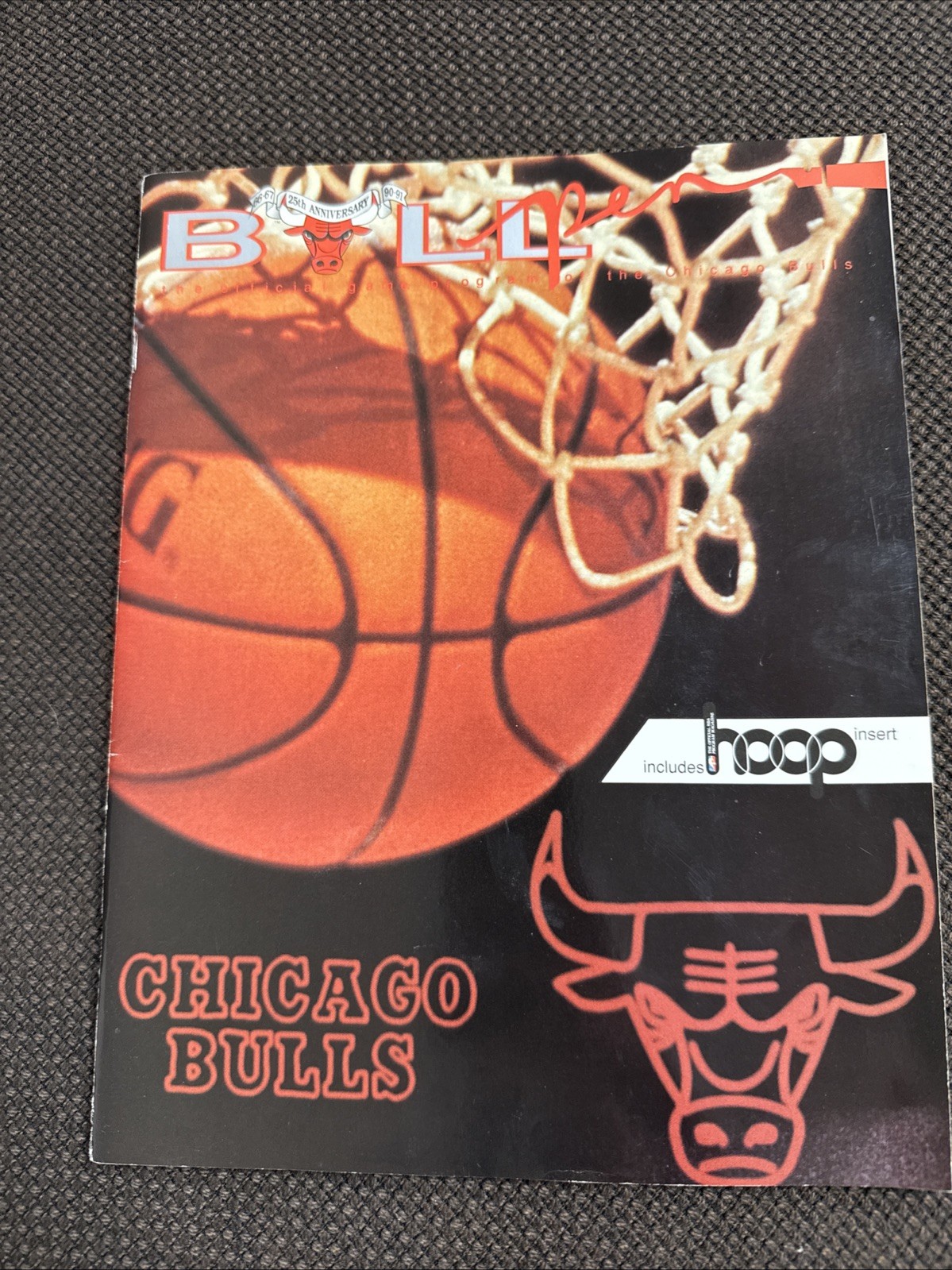 1990-91 Chicago Bulls Game Program Micheal Jordan Missing Insert Pages  61-64
