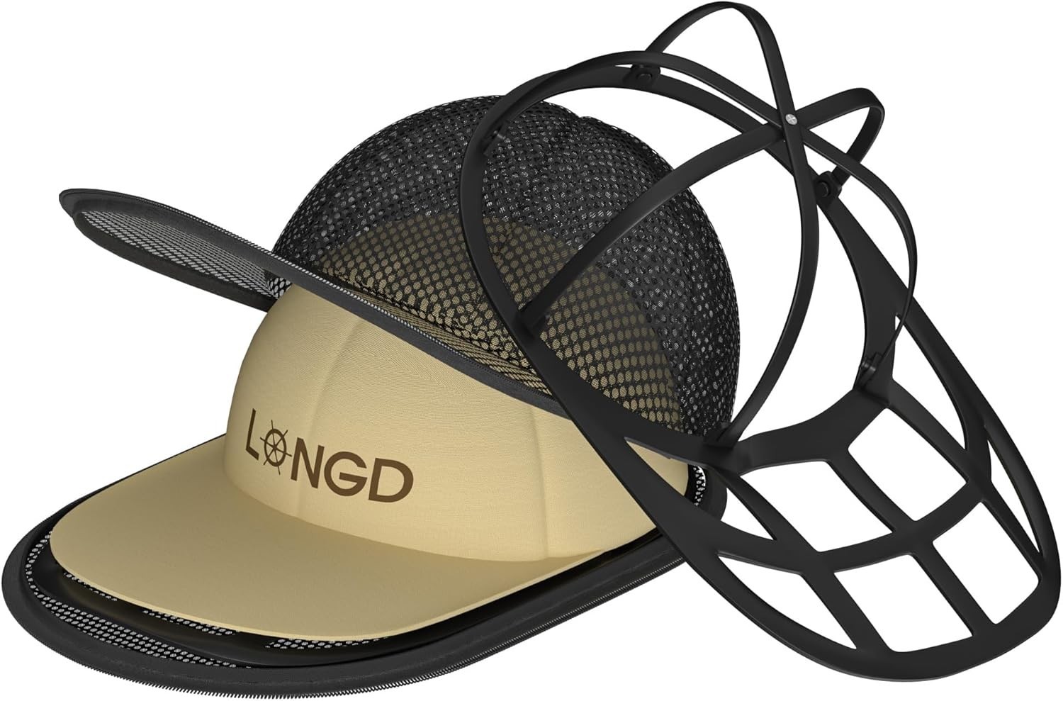 Hat Washer for Baseball Caps Sturdy Cleaning Protector with Frame Cage Laundry