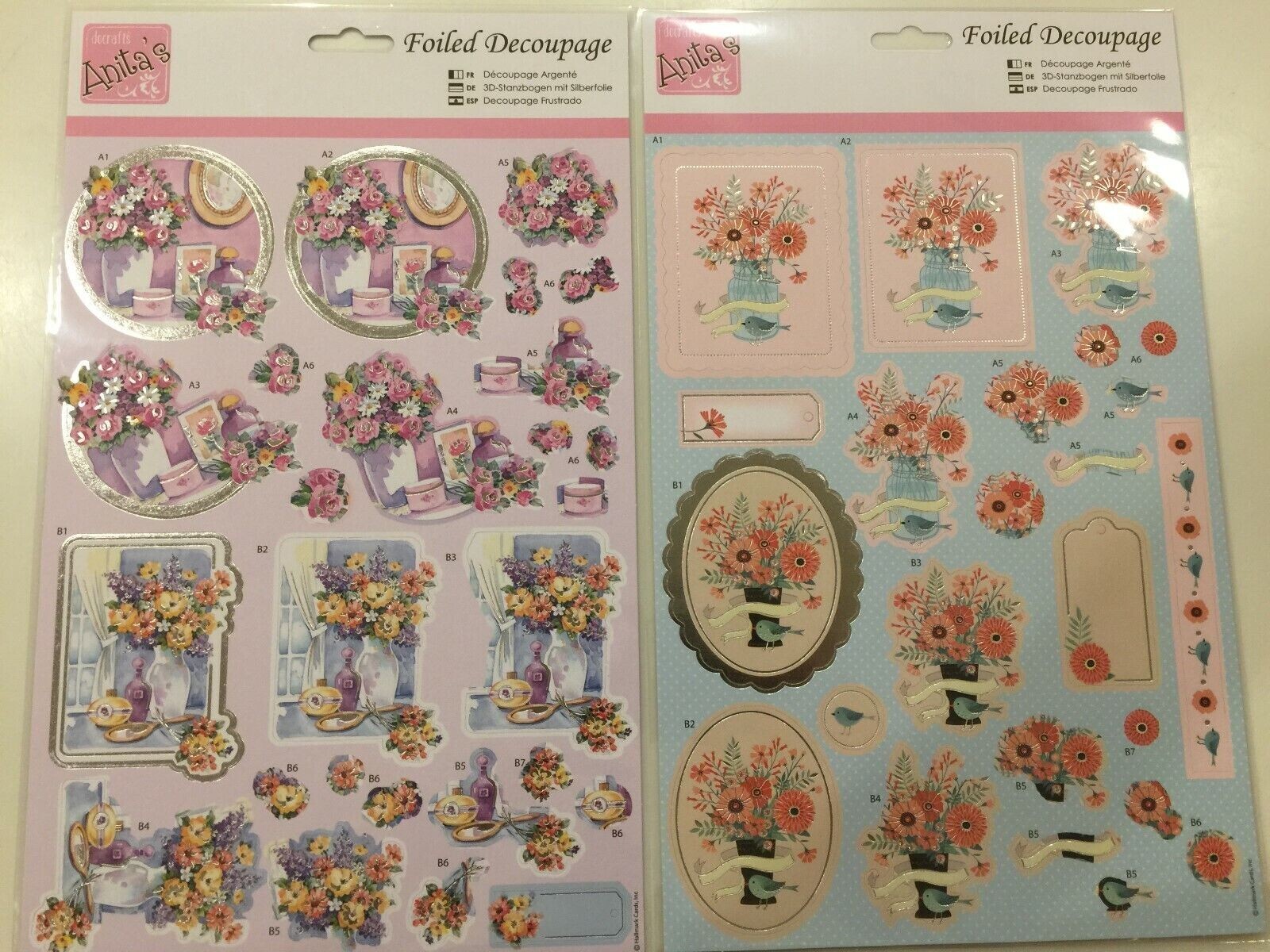 Docrafts Spring Time Foiled Decoupage Topper Set
