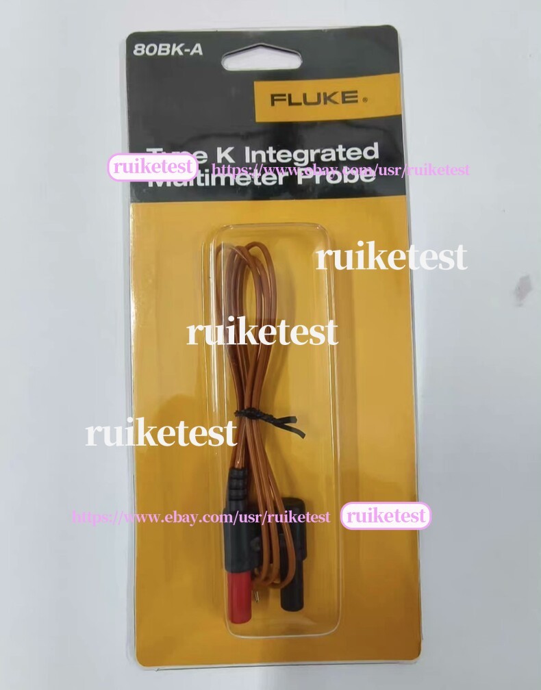 1PC New 80BK-A High Precision K Type Thermocouple Probe For Fluke Tester