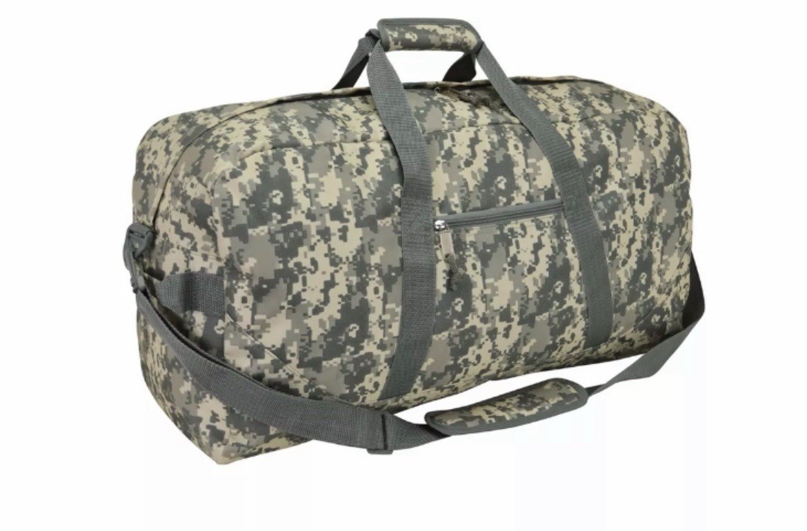 20”LARGE Sports Duffle Bag Gym Canvas Duffel Travel Foldable BAG Camouflage