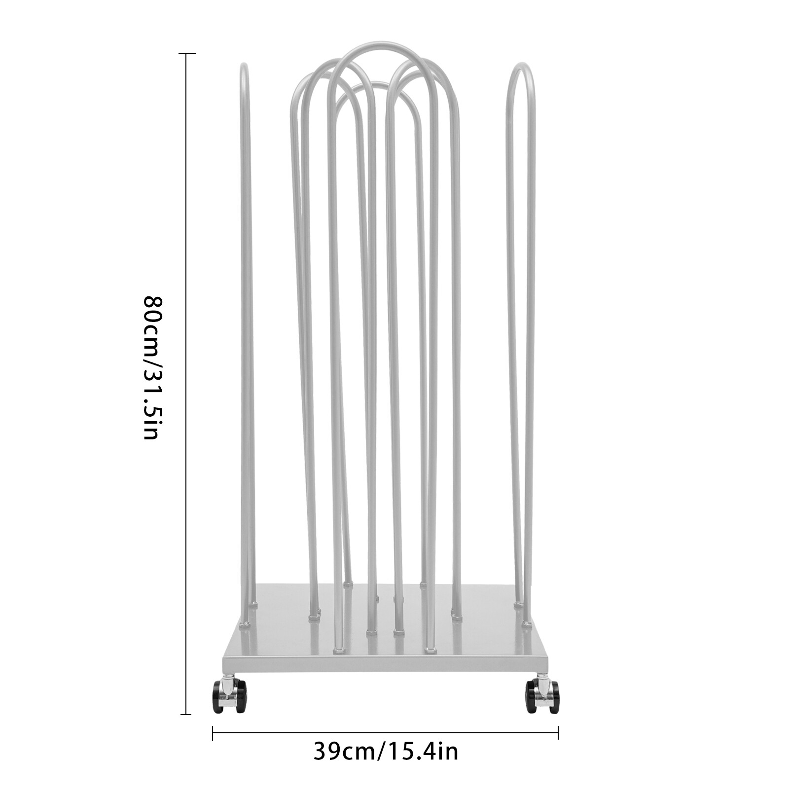 Hanger Storage Rack 4-in-1 Hanger Bracket With Rotating Casters Hanger Organizer