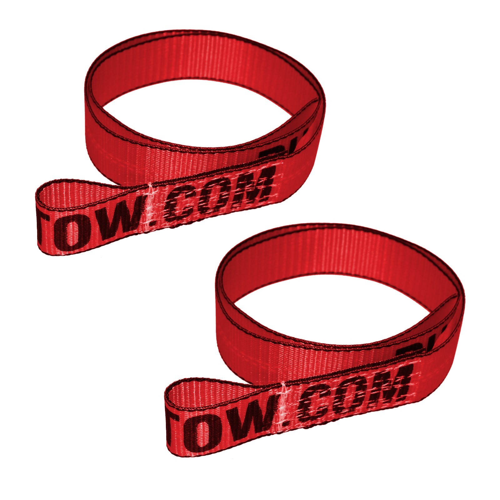 10 FT Lasso Tie Down Strap 2" Wide w/ Loops Wheel Lift Tire Cinch Cargo Control