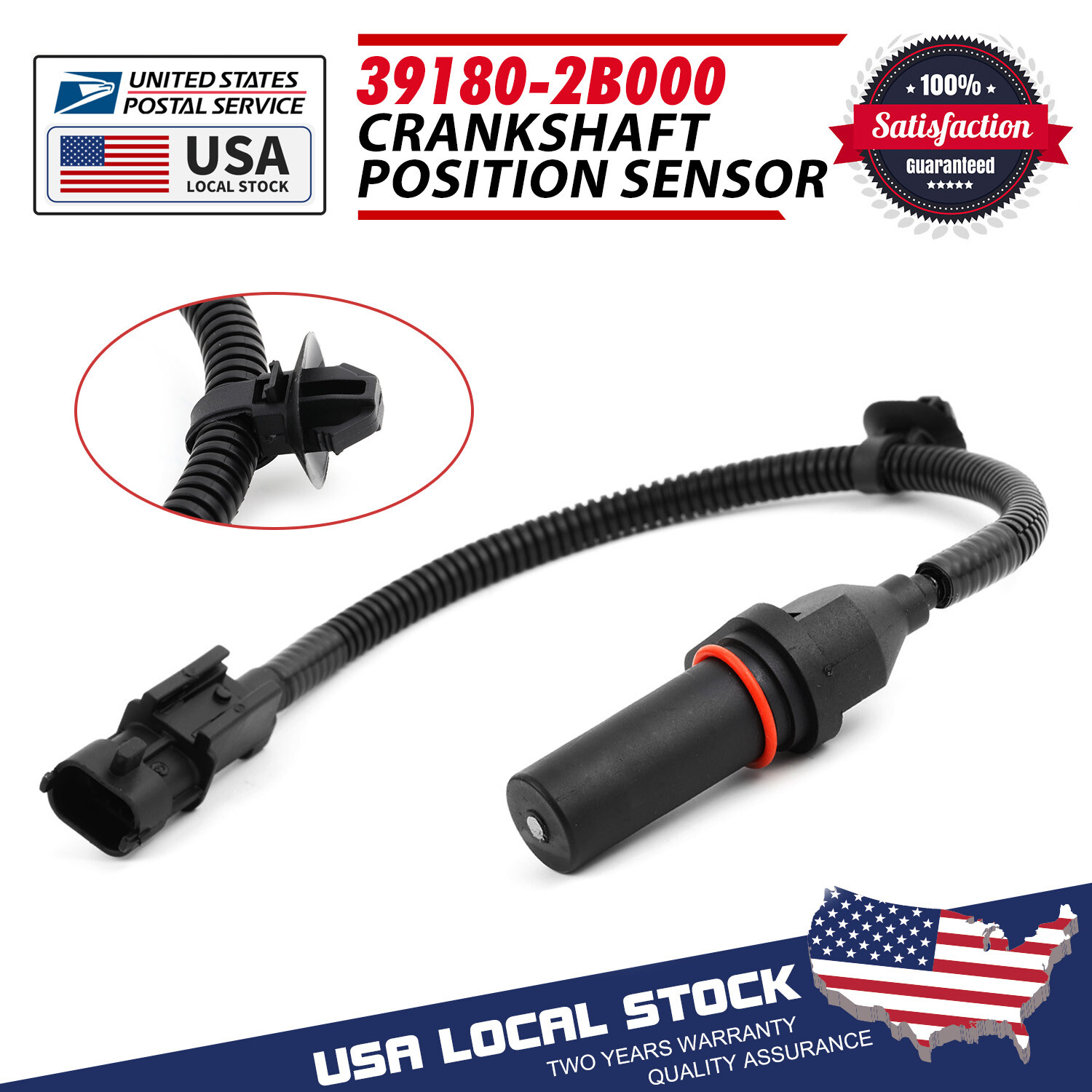 OEM Crankshaft Position Sensor 39180-2B000 Direct Fits For KIA SOUL 2010-2013