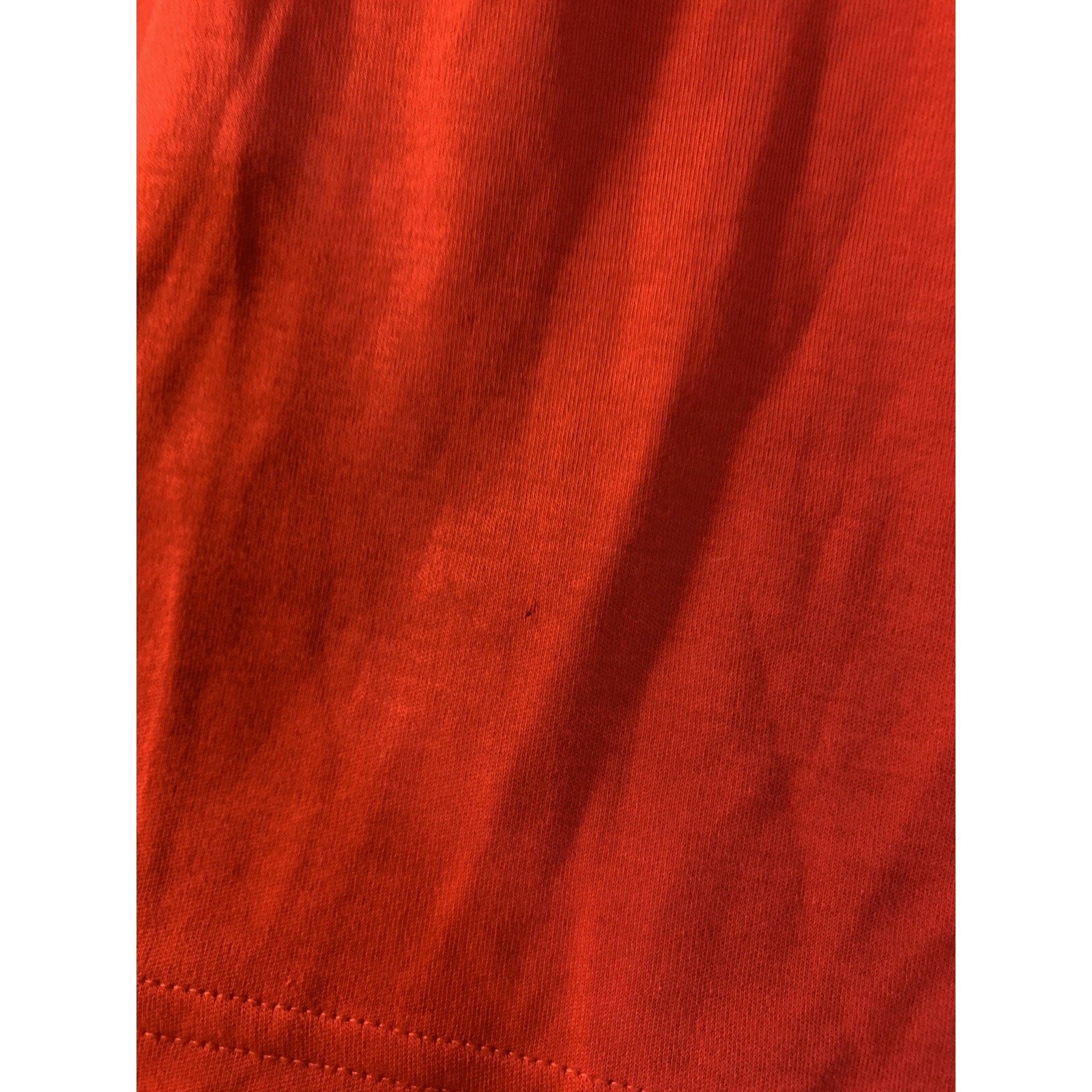 Apple red uniform shirt embroidered logo worker uniform unisex small
