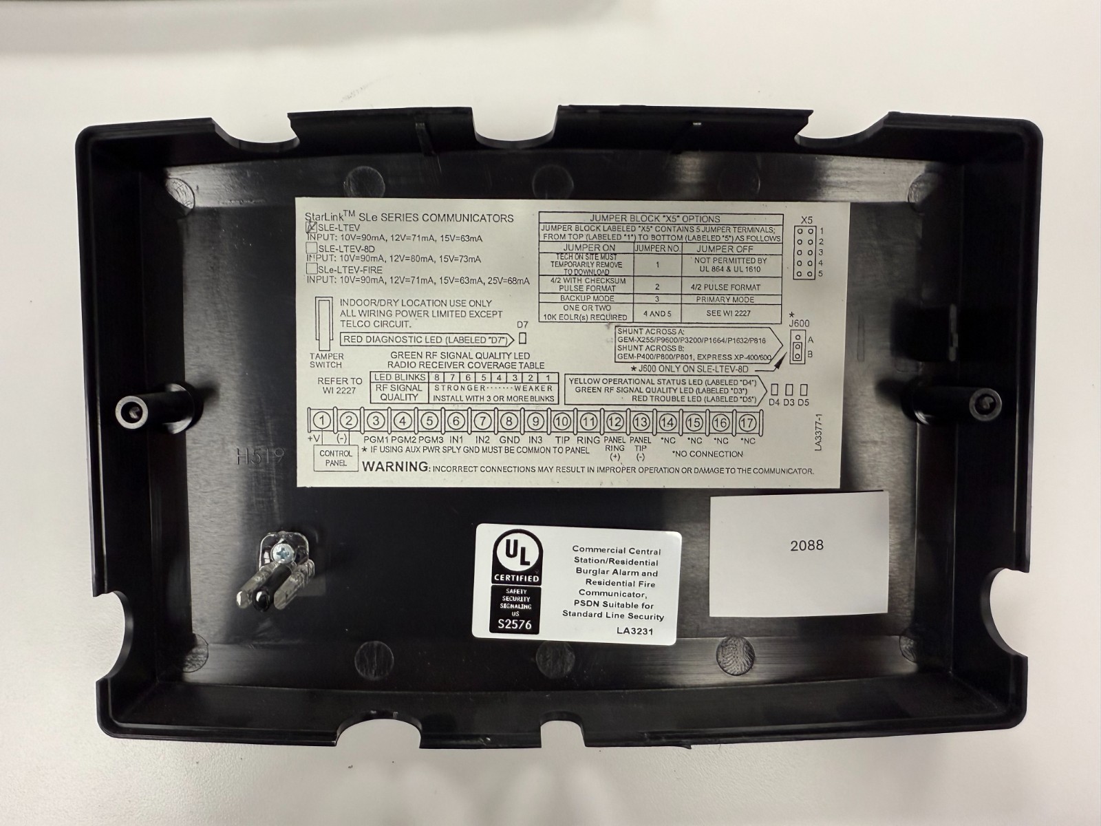 StarLink Napco SLE-LTEV Sole Path Verizon LTE Intrusion Communicator - 2088