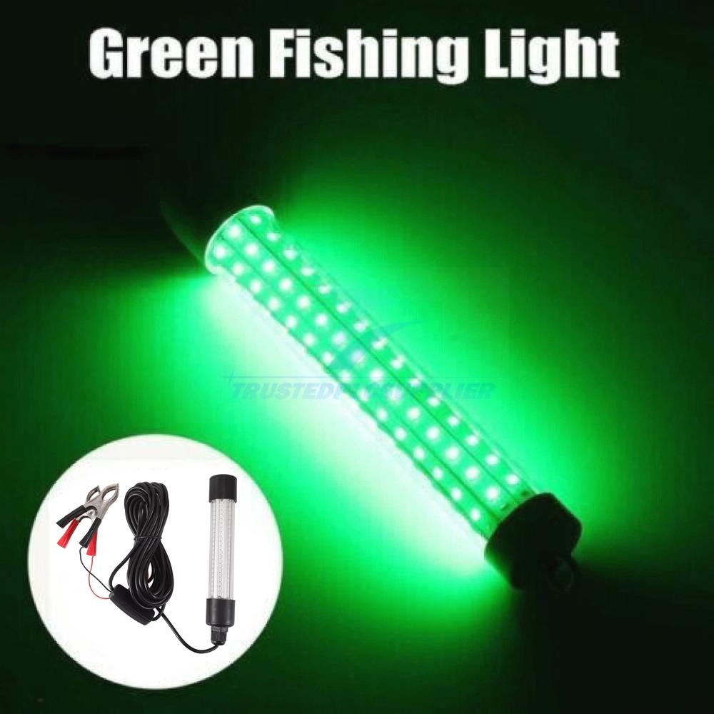 50000Lumens 126 LED Green Underwater Fishing Light Lamp Fish Attract 5m 12V