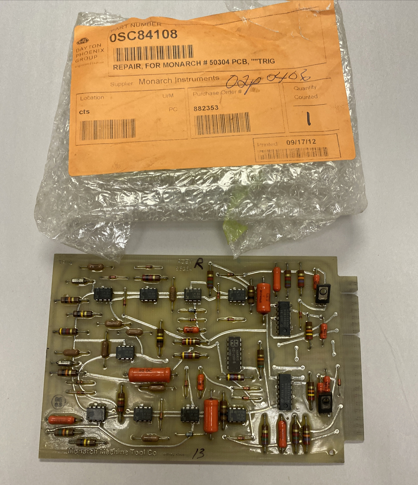 MONARCH,50304,PC TRIG BOARD REFURBISHED