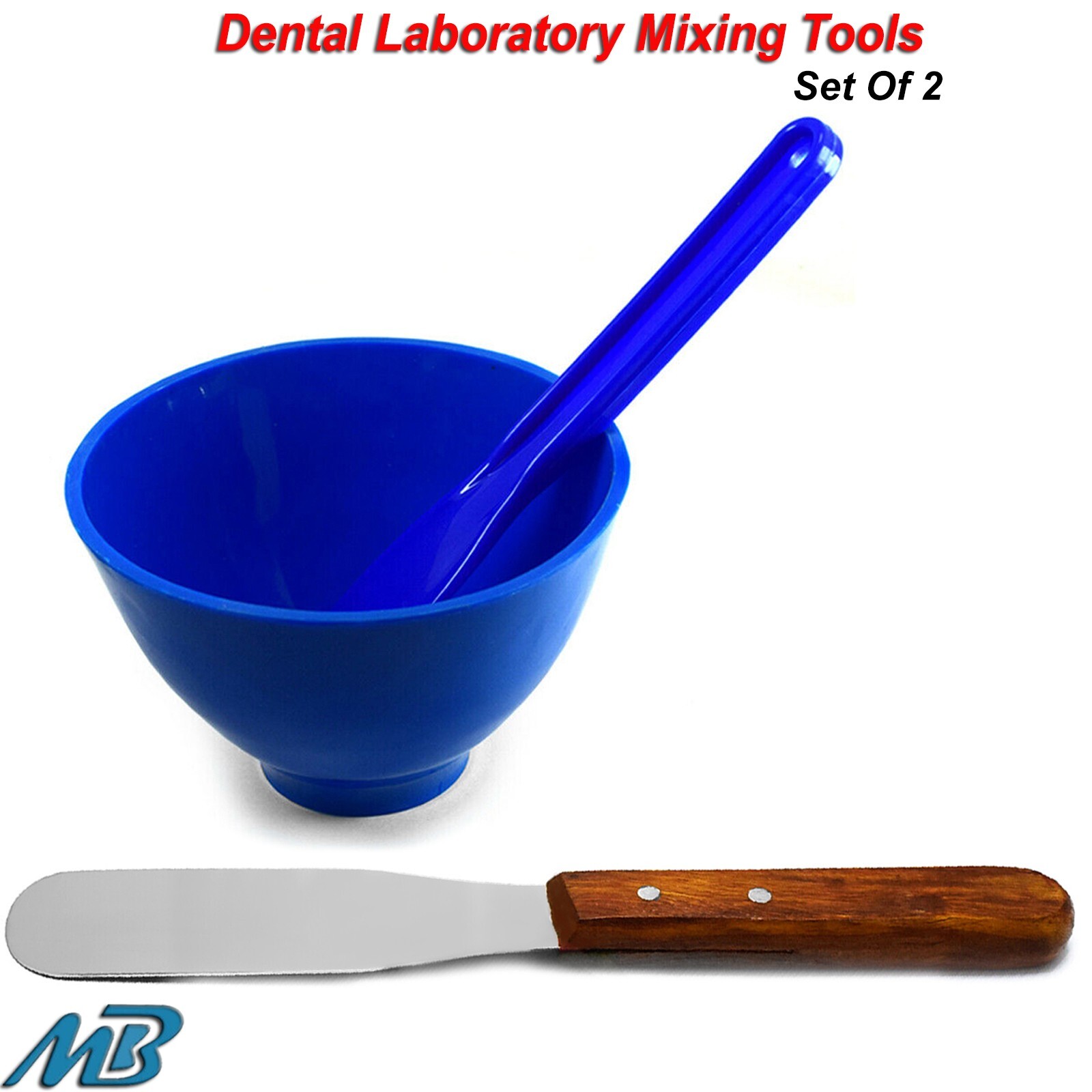 Dental Laboratory Mixing Rubber Bowl Plaster Spatula Waxing Modeling Instruments